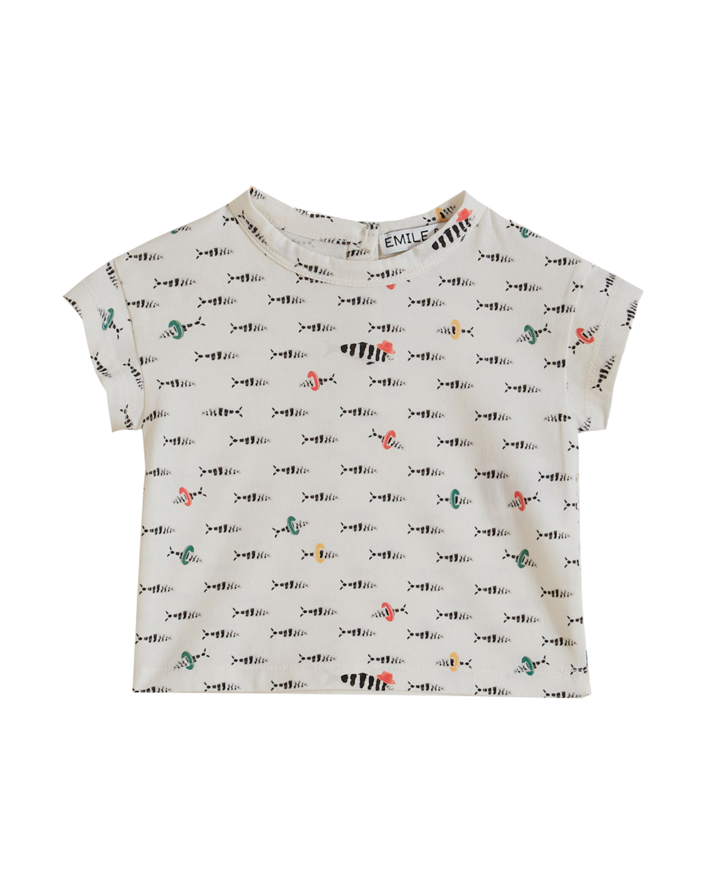 T-shirt - Coton bio poisson blanc