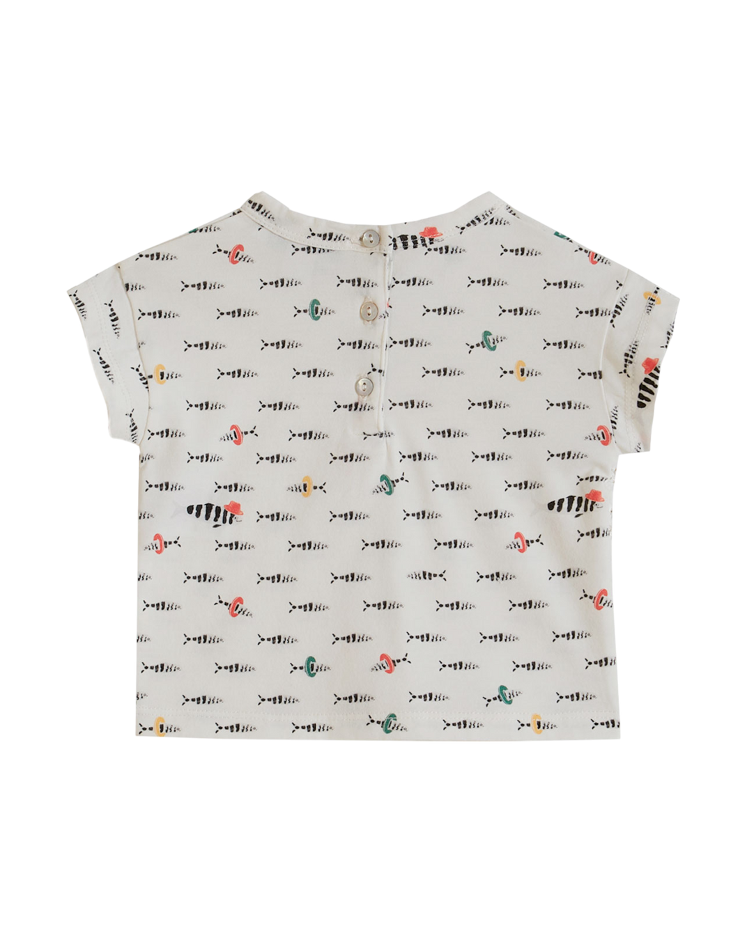 T-shirt - Coton bio poisson blanc