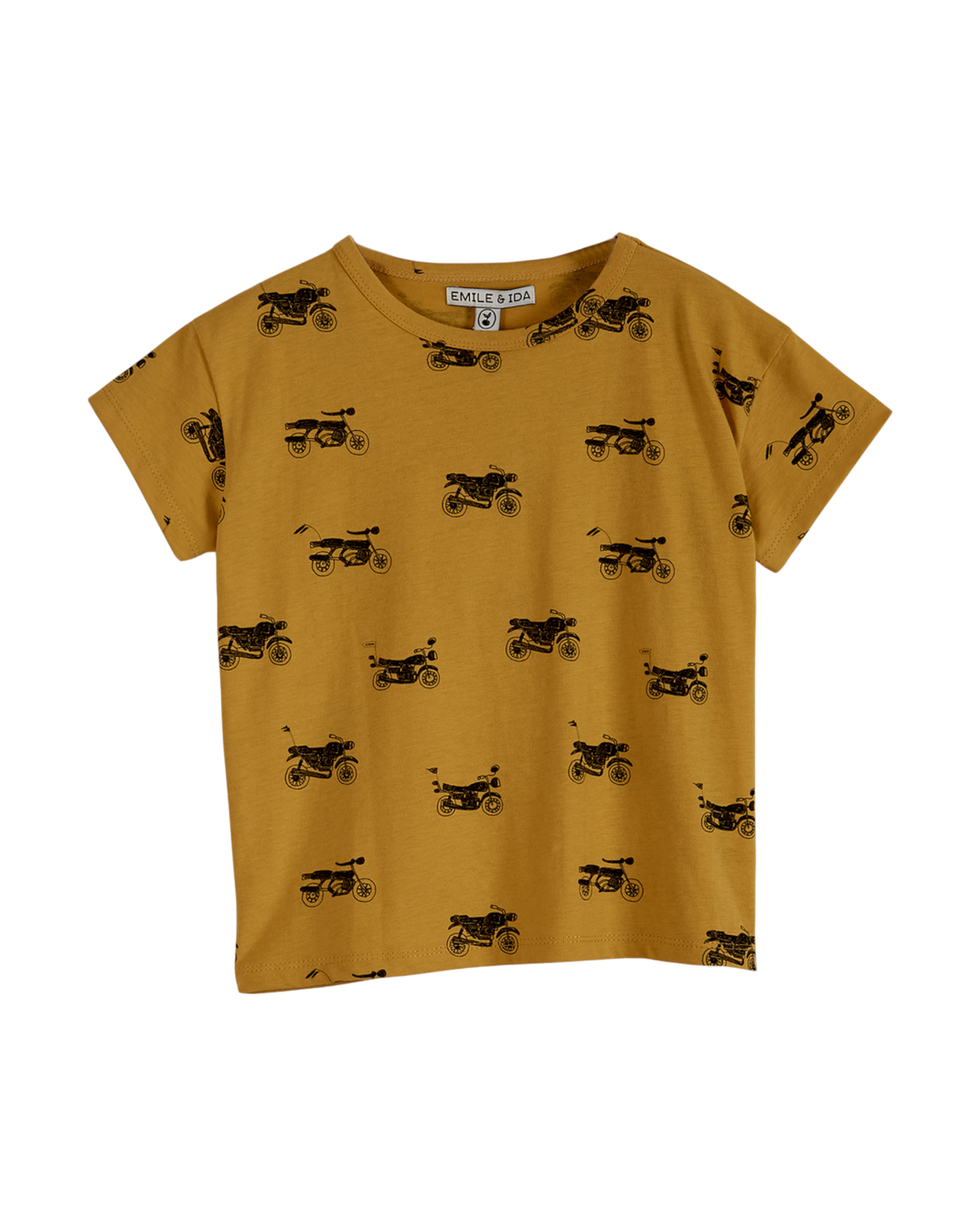 T-shirt - Coton bio moto jaune