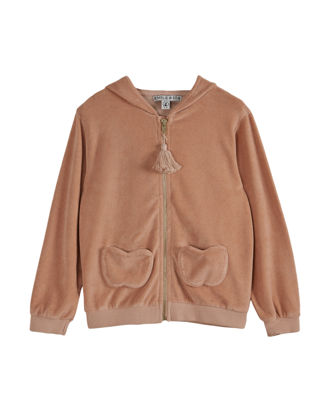 Sweat à capuche - éponge rose