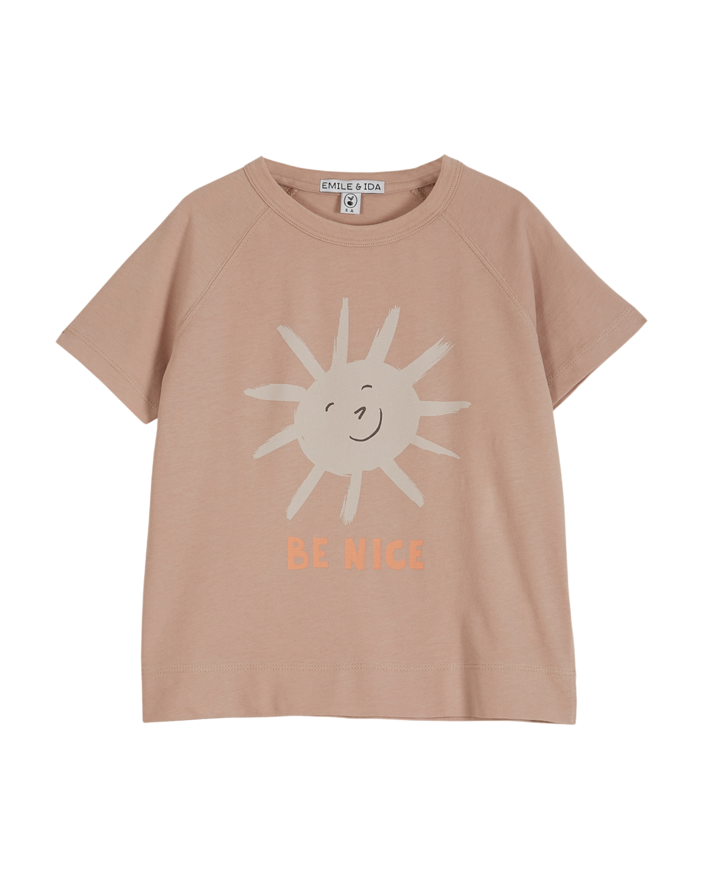 Beige cotton T-shirt
