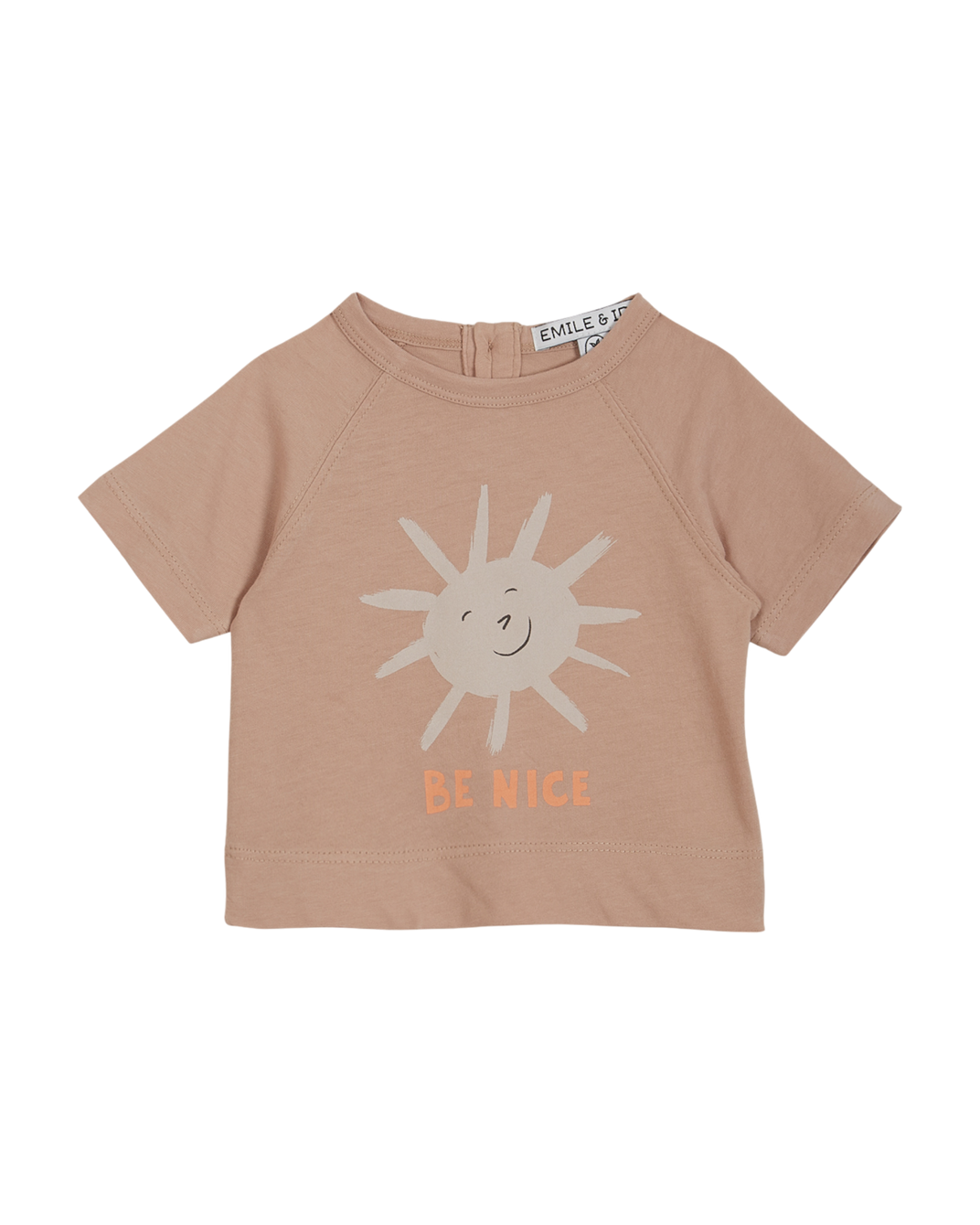 Beige cotton T-shirt