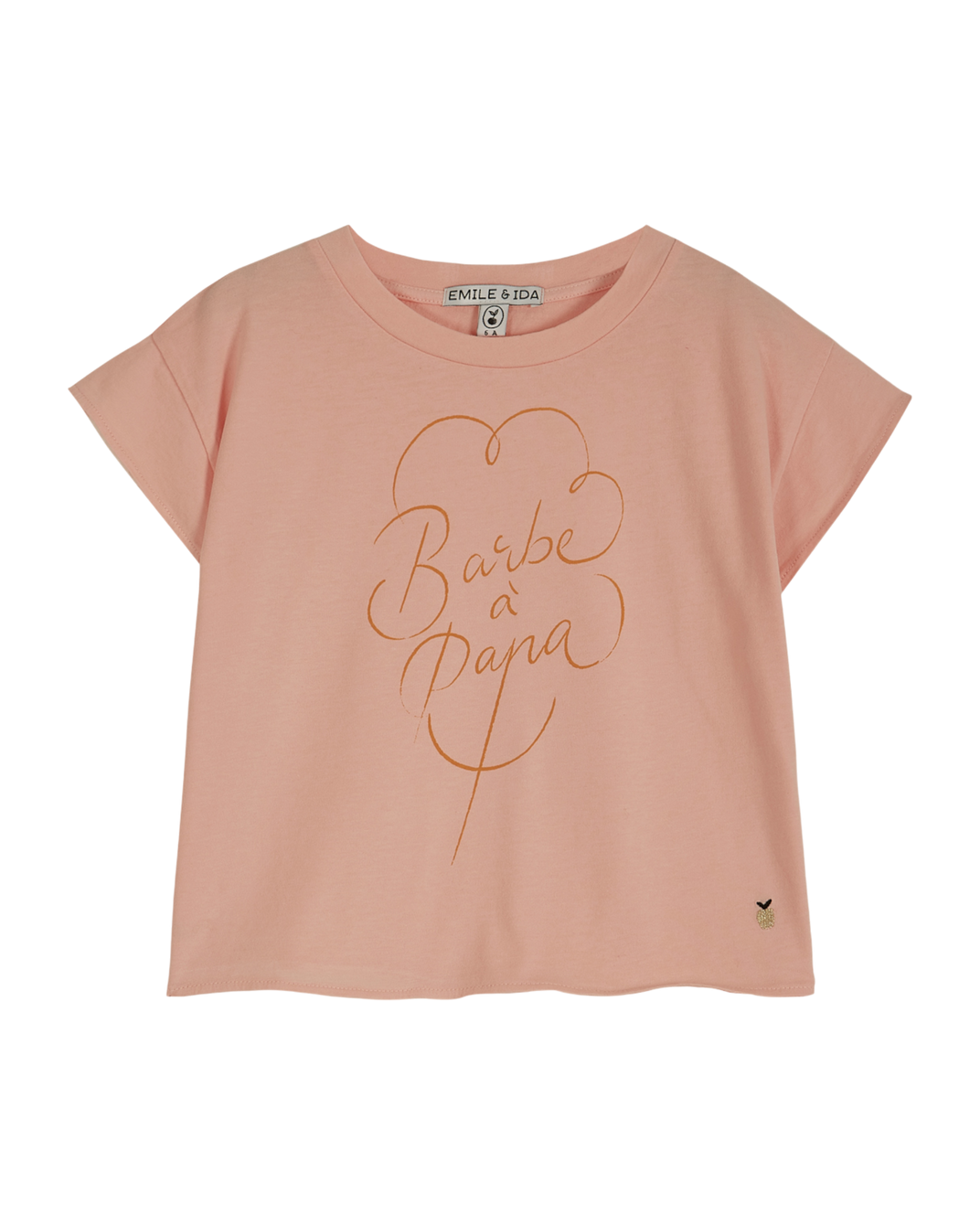 T-shirt - Coton bio barbe à papa rose