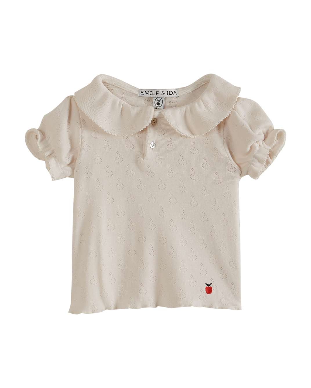 Polo - Jersey de coton modal blanc