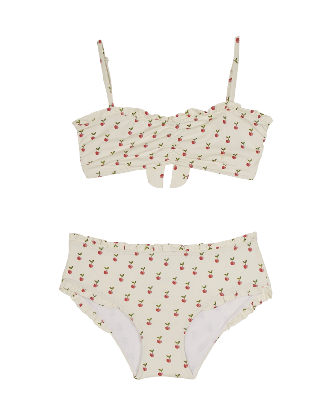 Maillot de bain 2 pièces - pomme écru