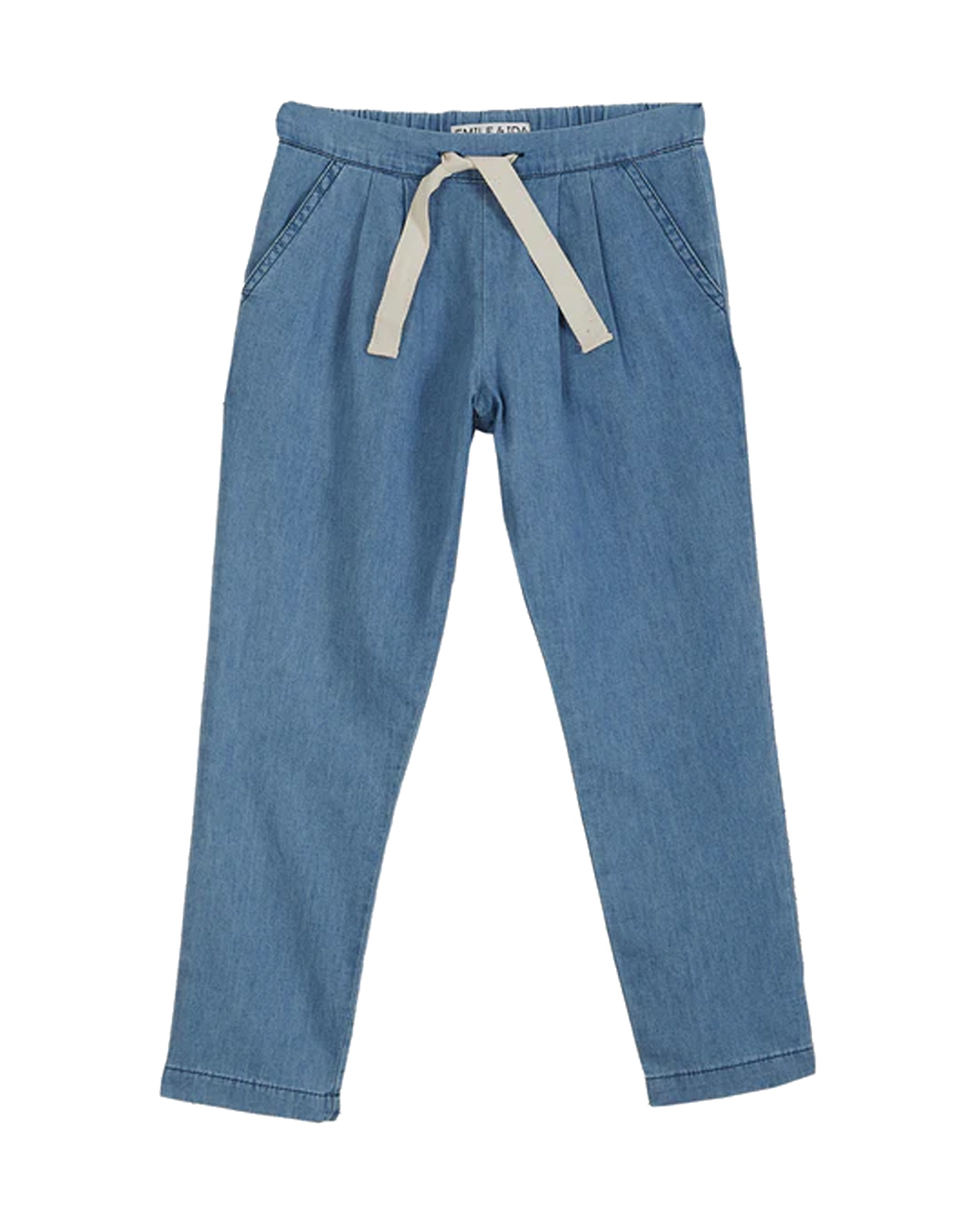 Blue chambray pants