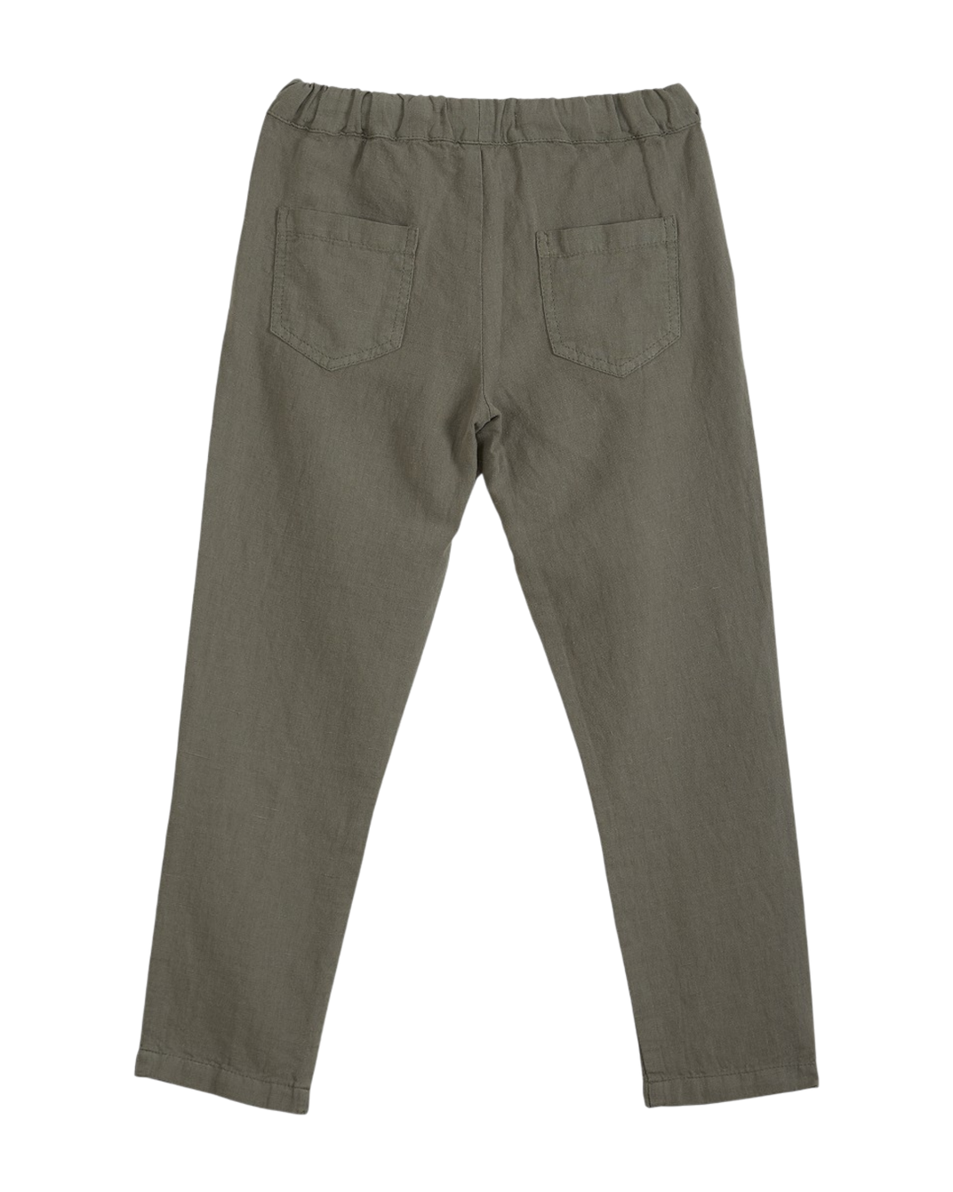 Pantalon - lin et coton vert