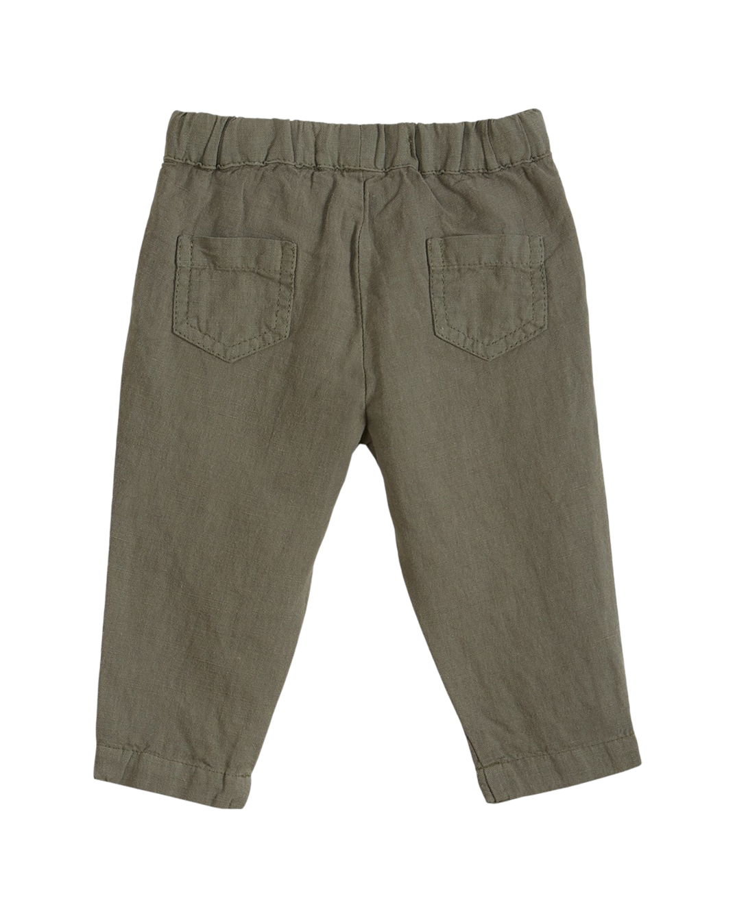 Pantalon - Lin et coton vert