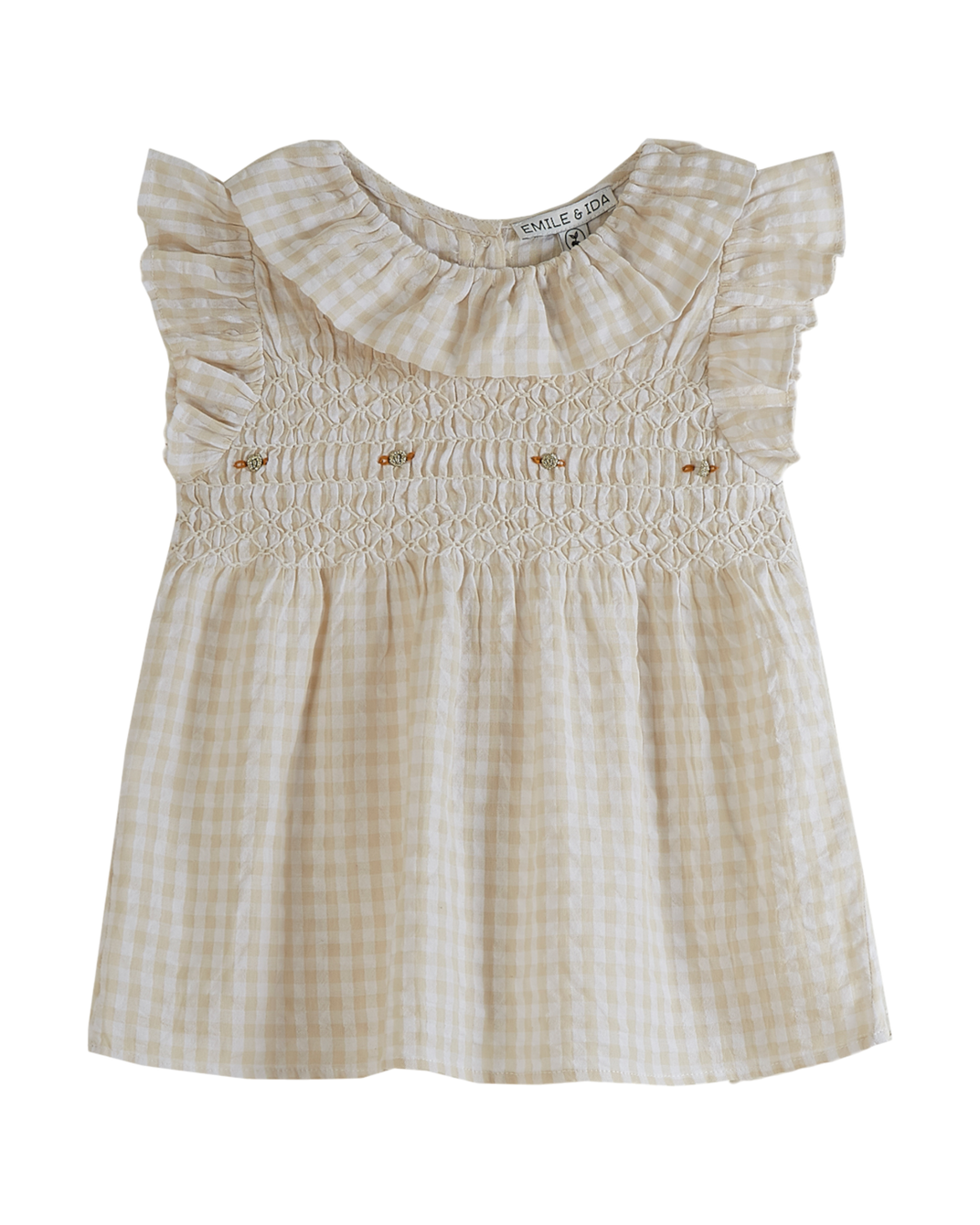 Blouse - Vichy beige