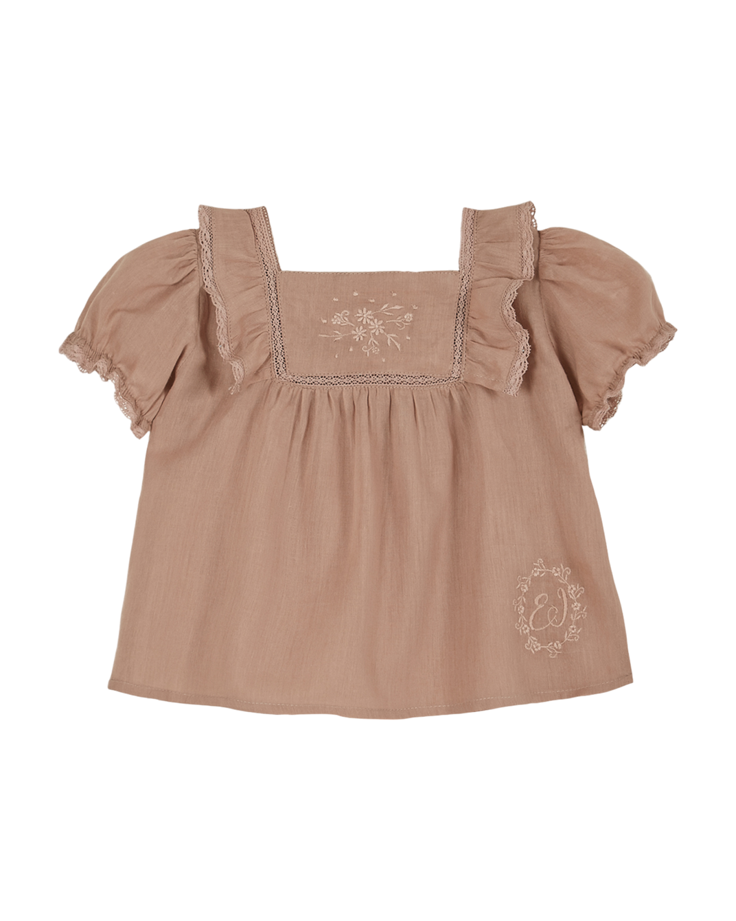 Blouse - Voile de coton rose