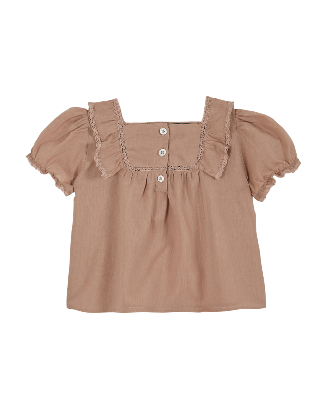 Blouse - Voile de coton rose