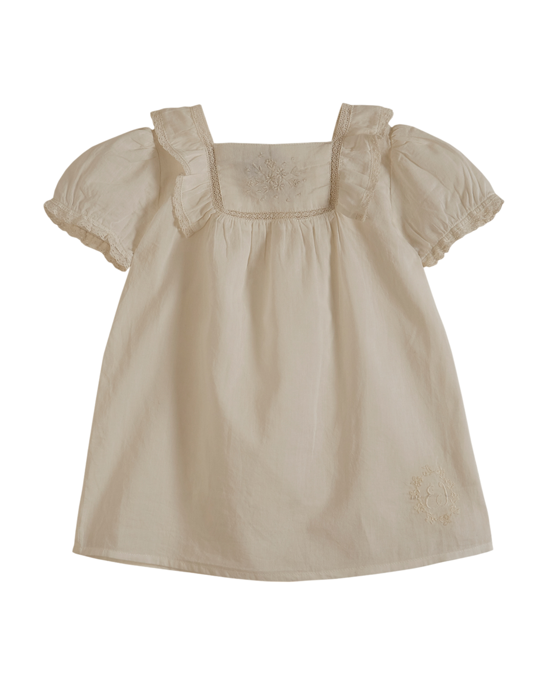 Robe - Voile de coton blanc
