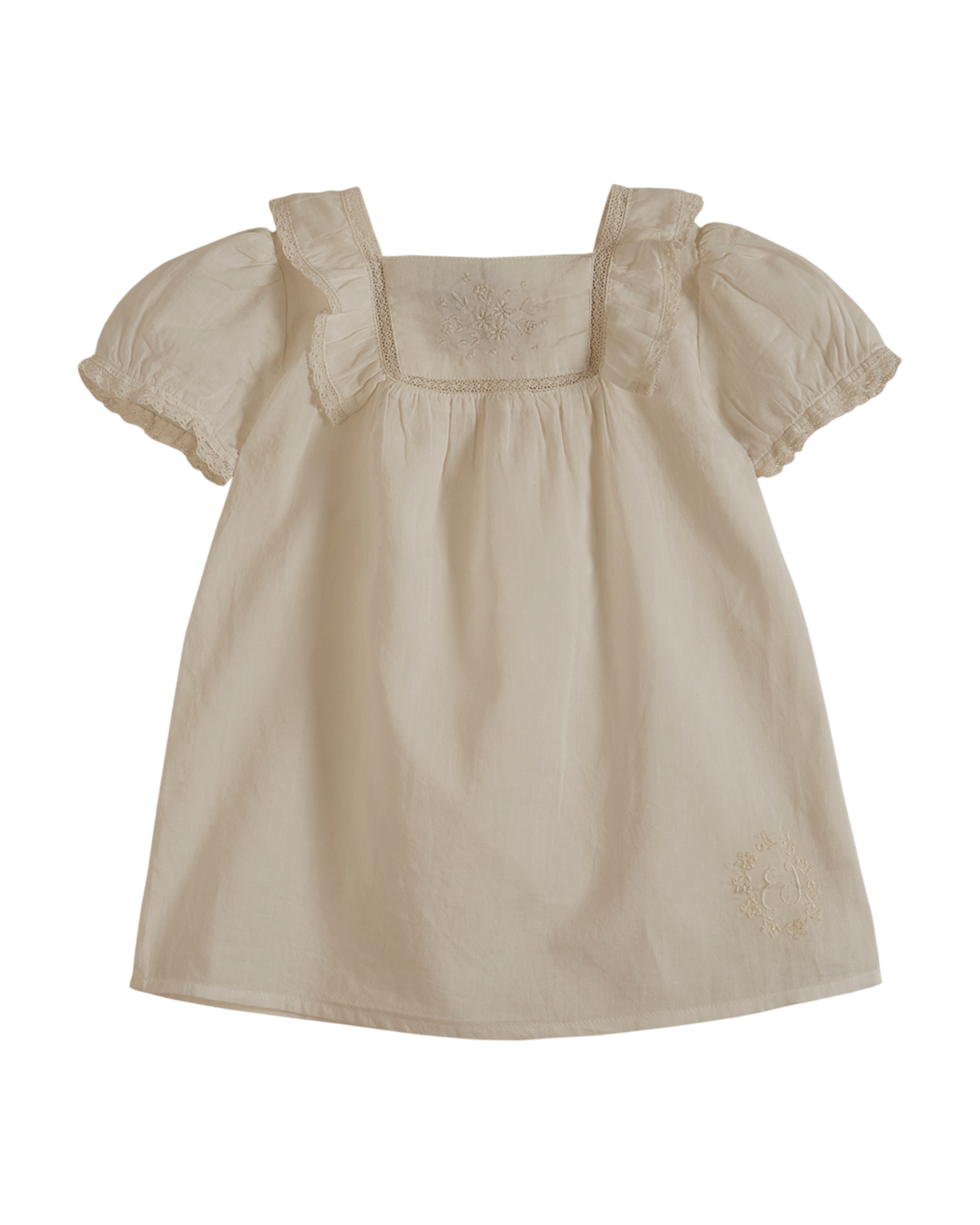 Robe - Voile de coton blanc