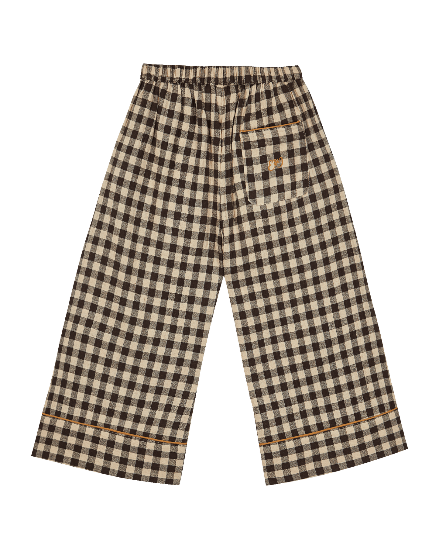 Pyjama coton vichy café