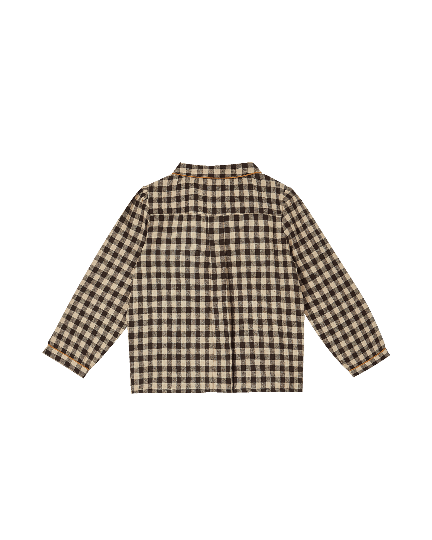 Pyjama coton vichy café