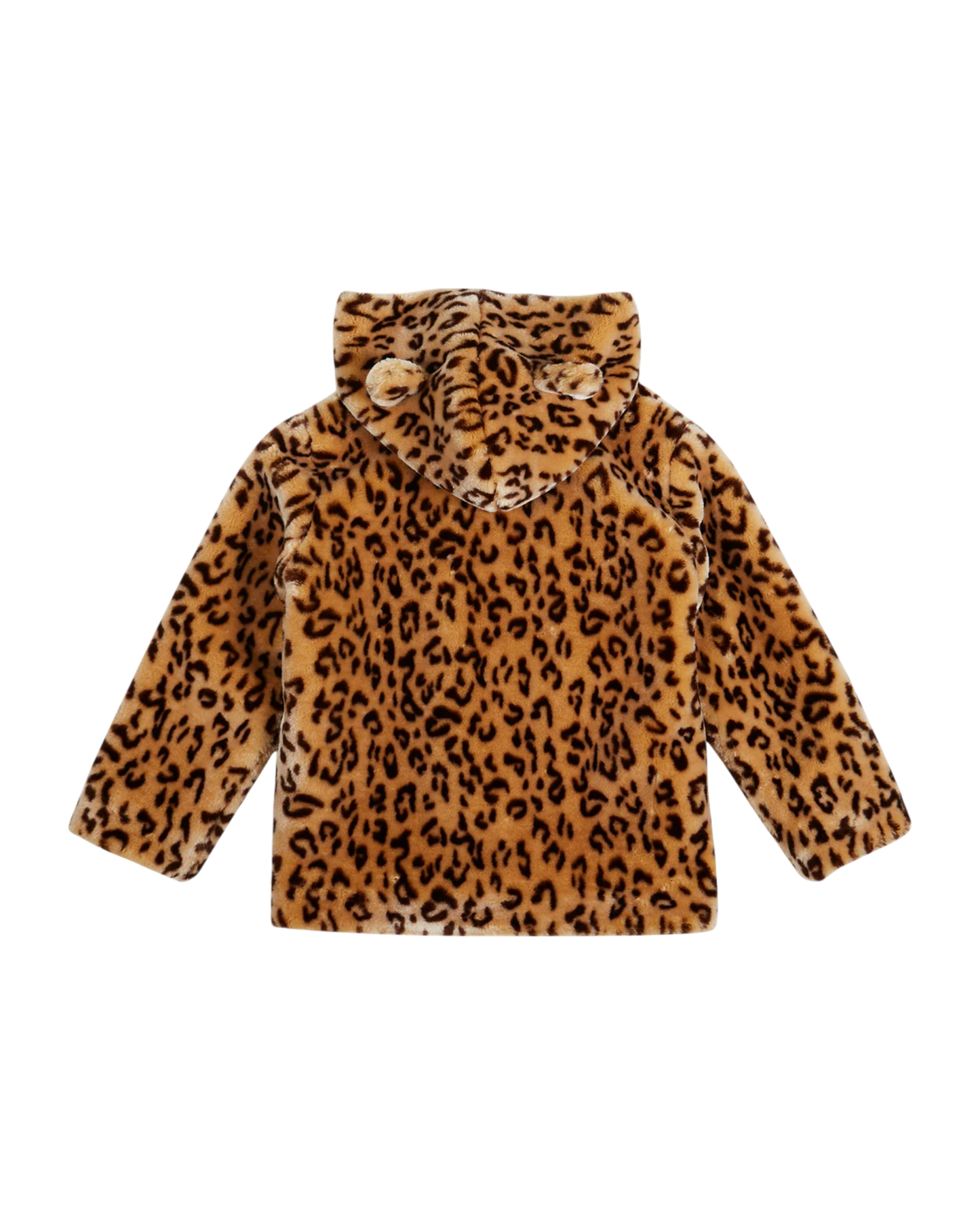 Veste 3/4 fausse fourrure léopard