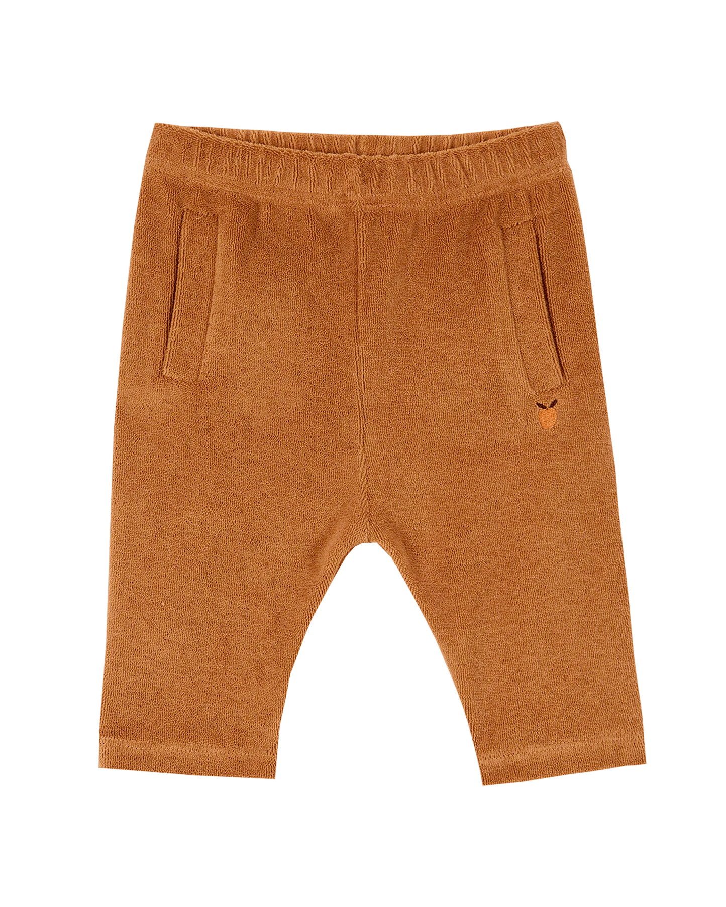 Caramel terry baby pants