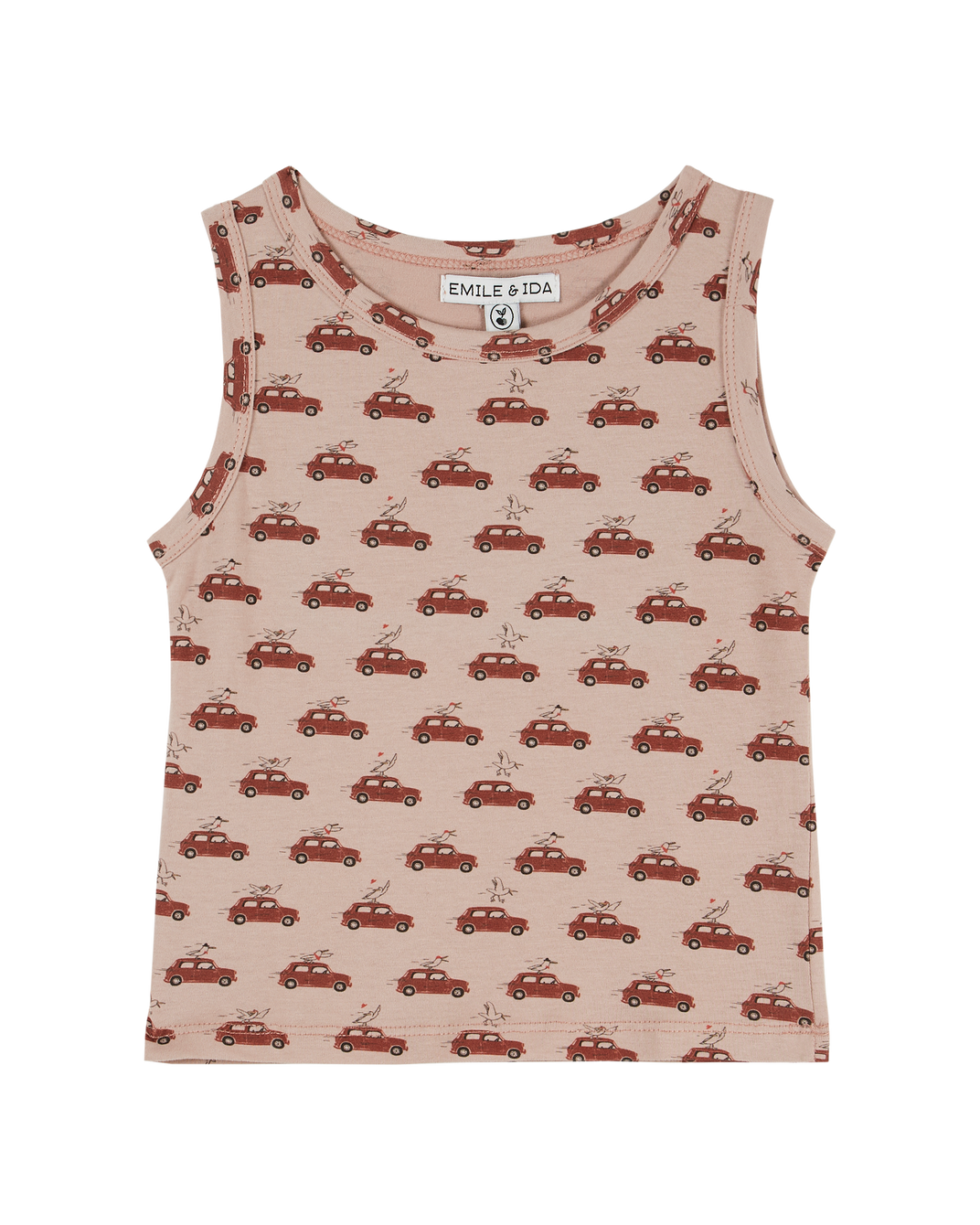 Purple organic cotton car tank top