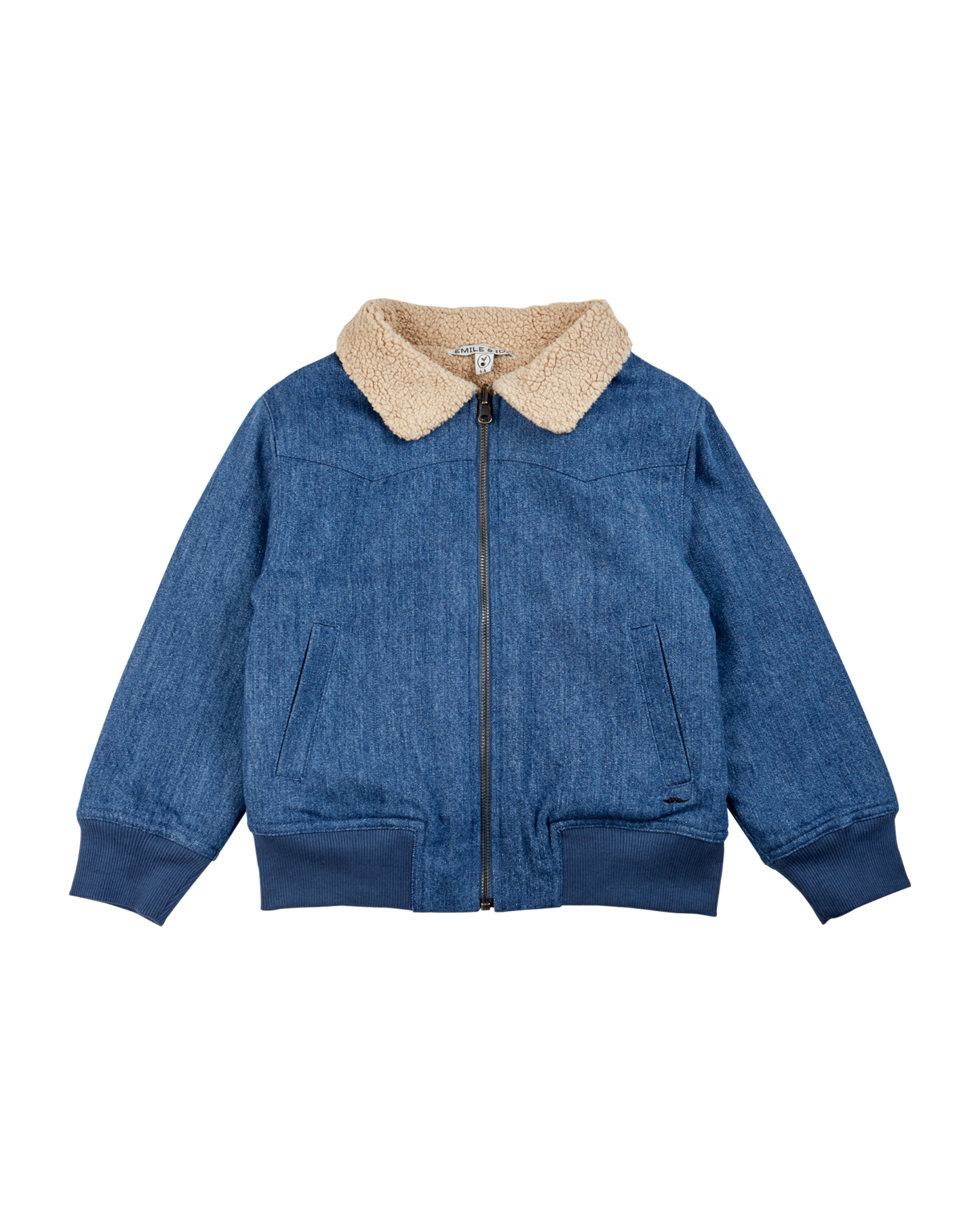 Blouson réversible denim bleu