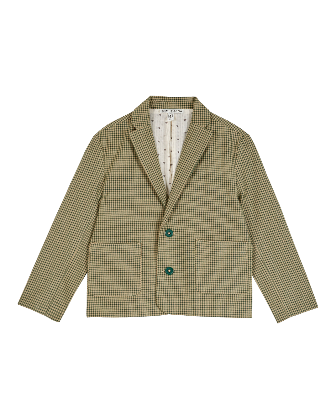 Veste blazer à carreaux denise