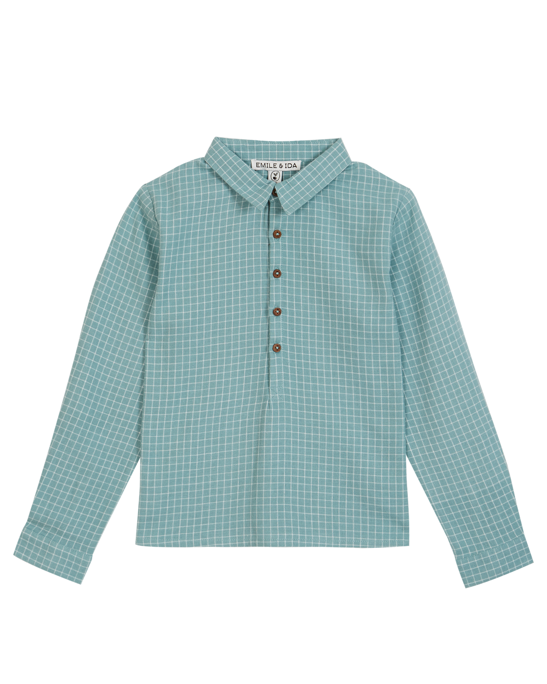 Kurta carreaux félicie céladon