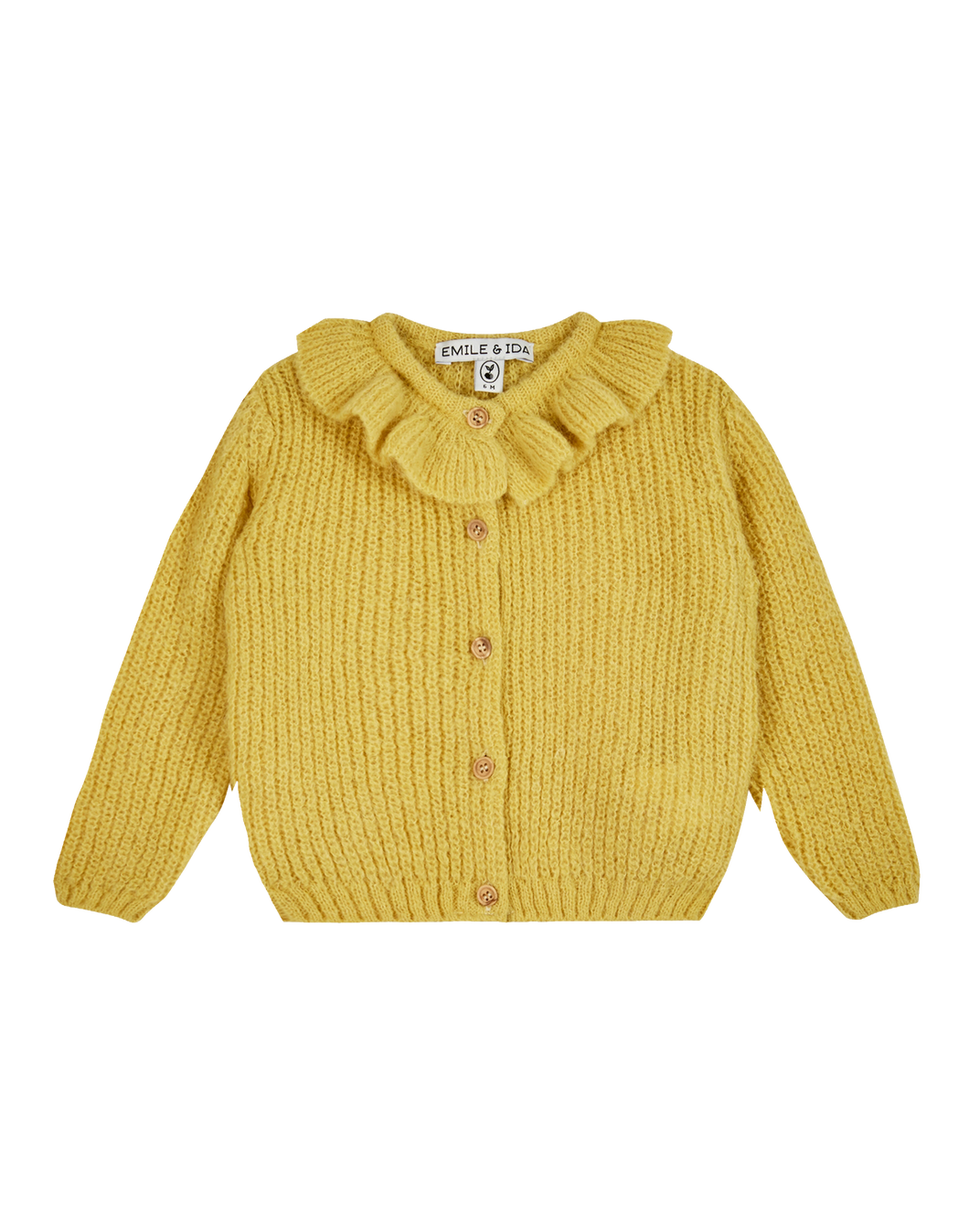 Cardigan collerette poussin