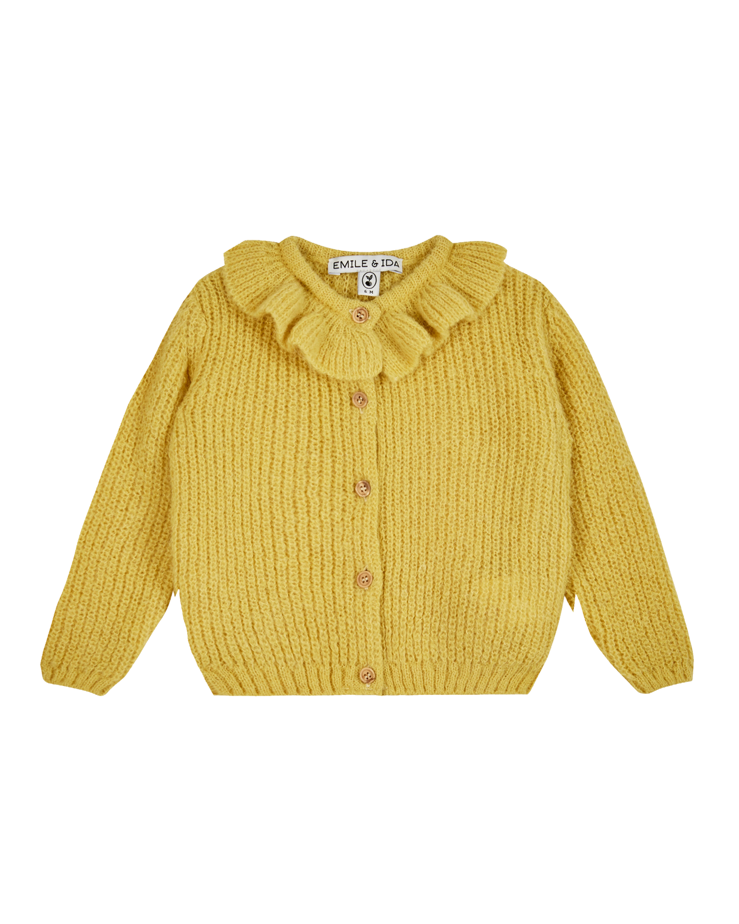 Cardigan collerette poussin