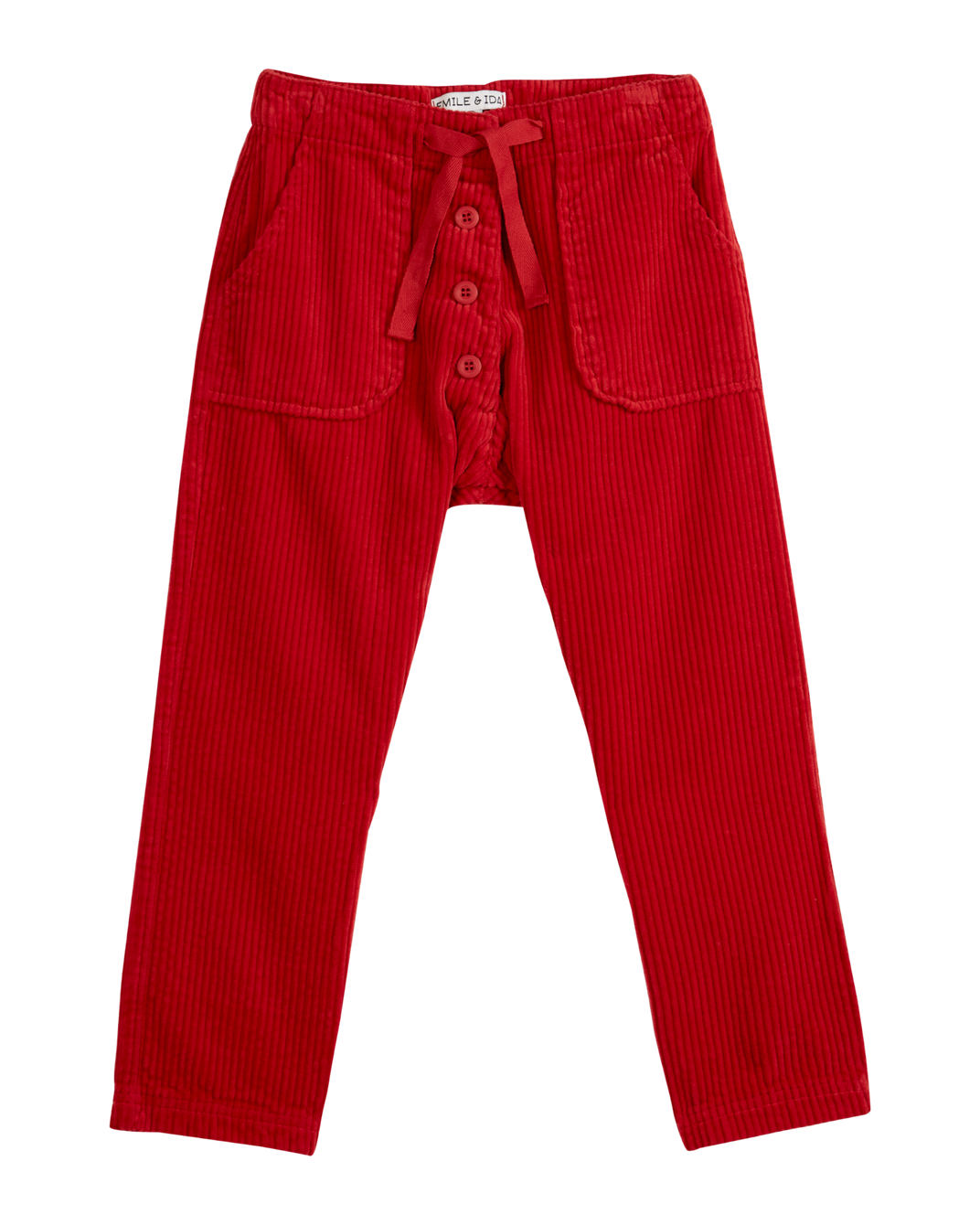 Pantalon velours rouge