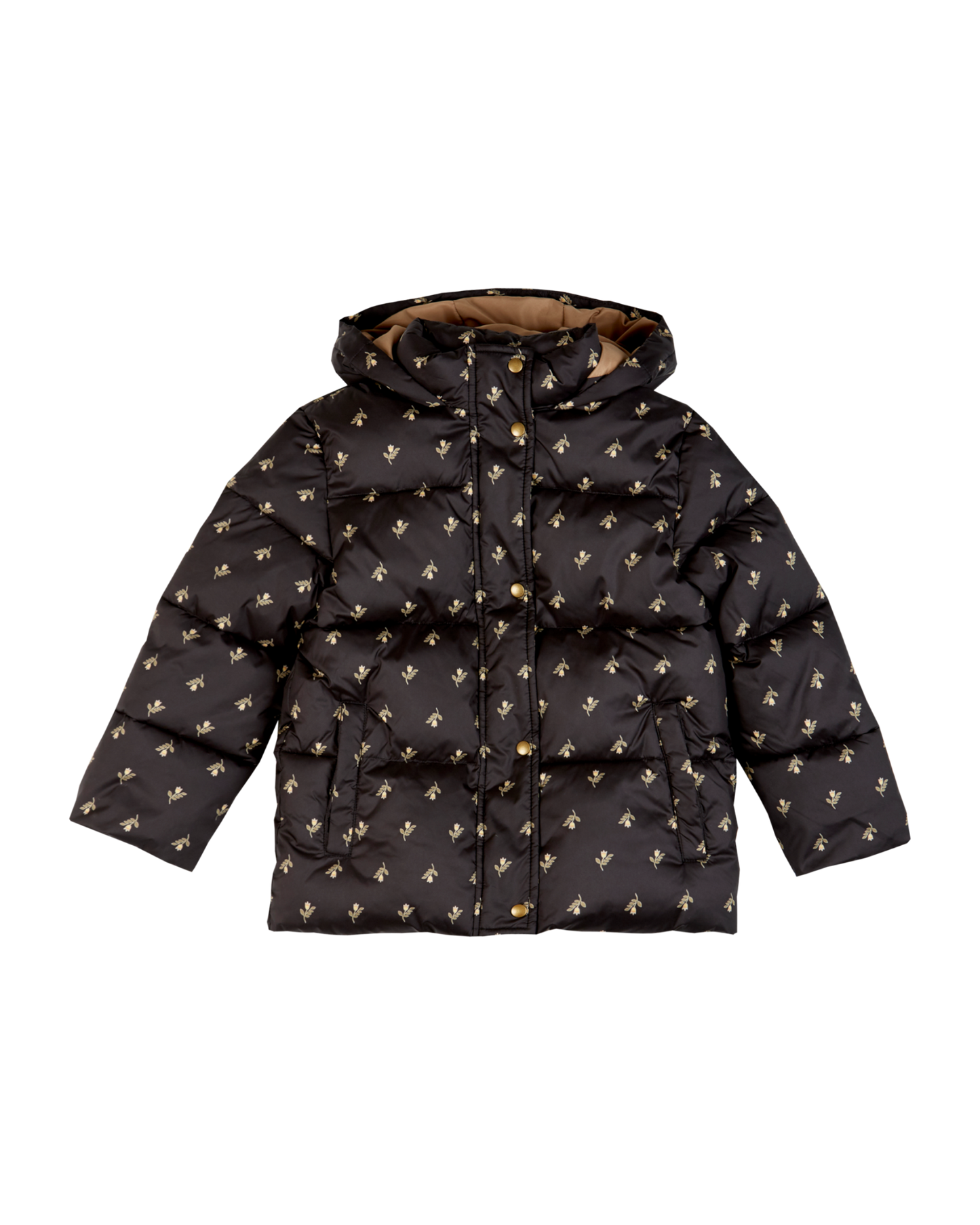 Doudoune doublée polaire jonquille bitume