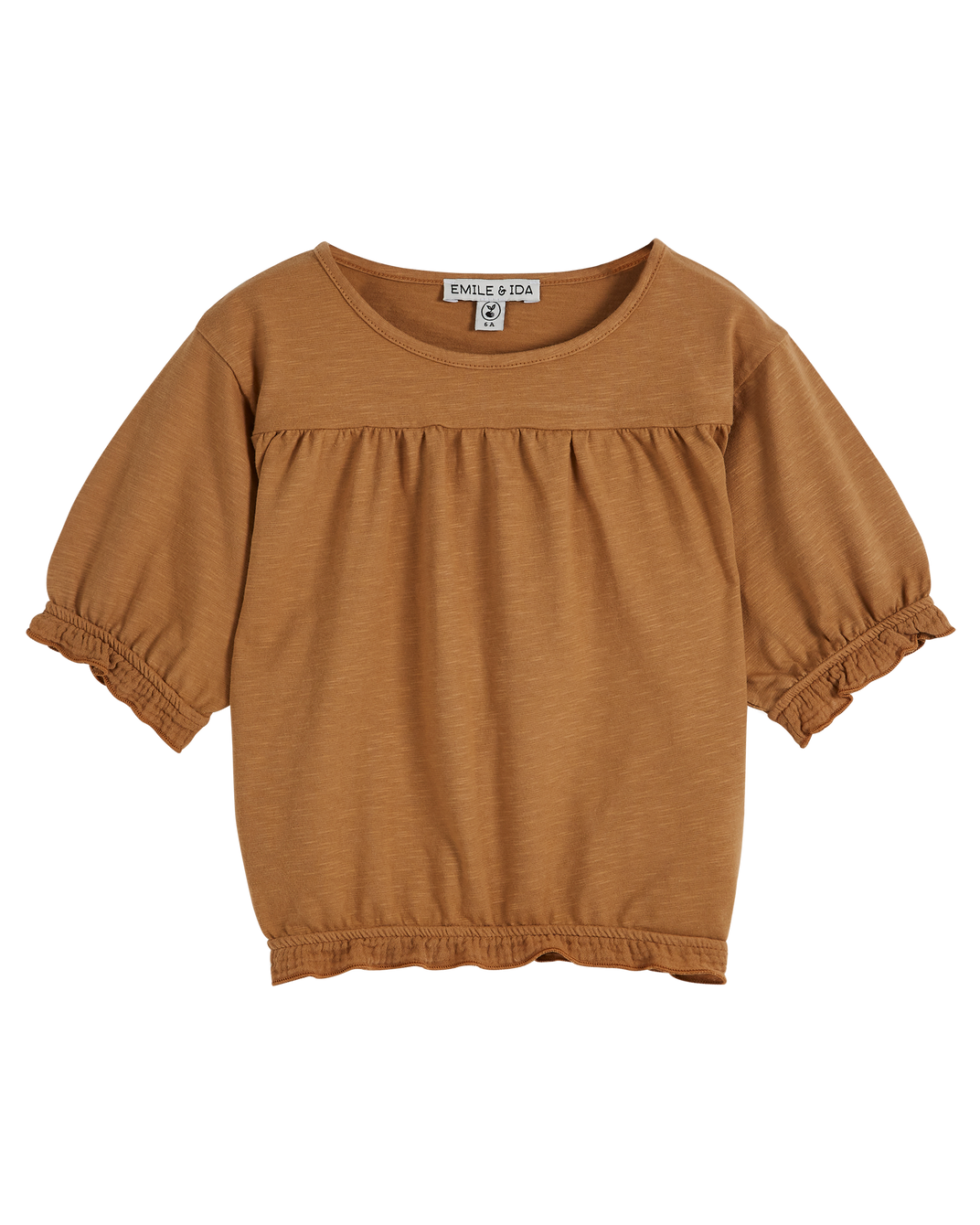 T-shirt - jersey flamme miel