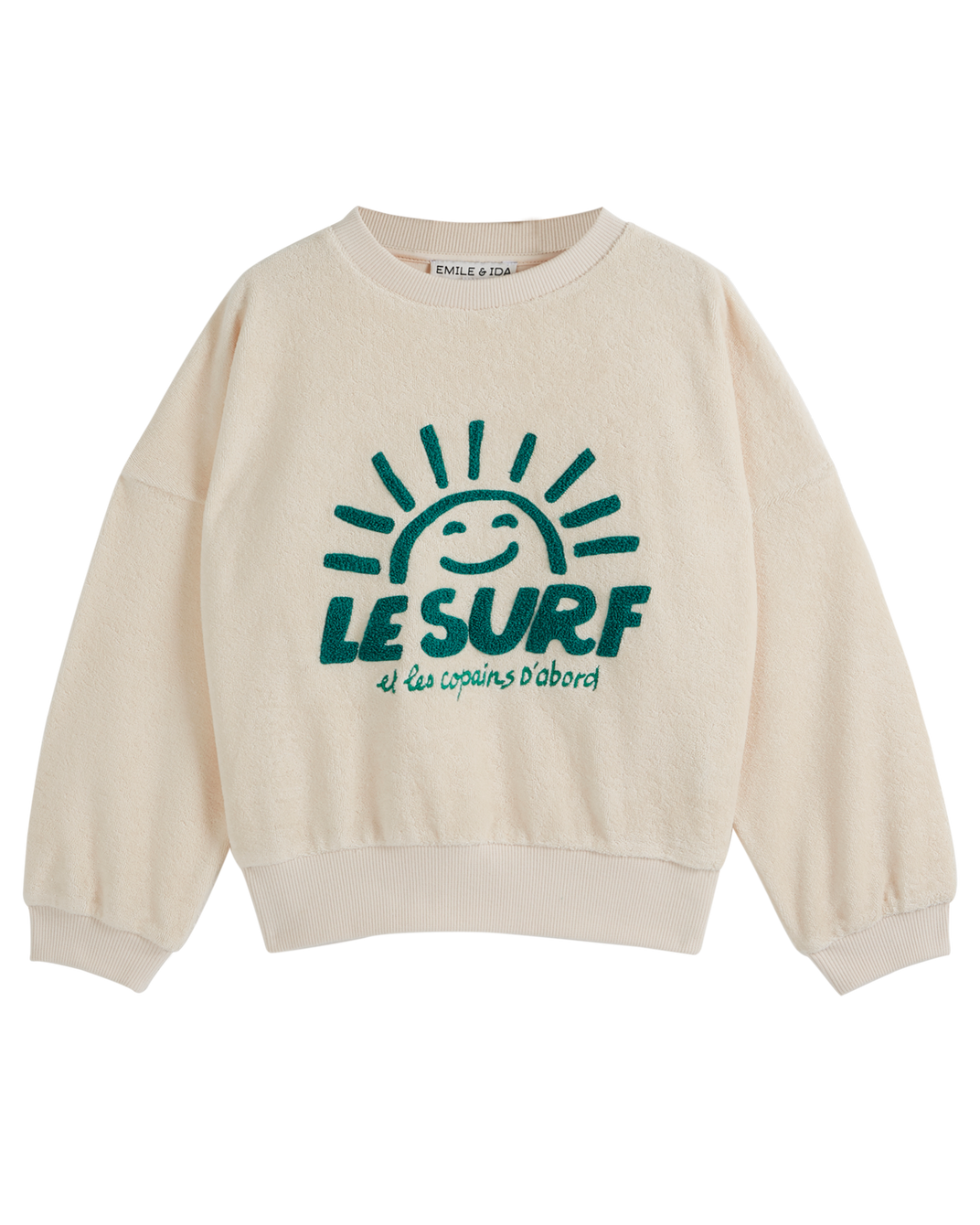 Sweat éponge surf crème