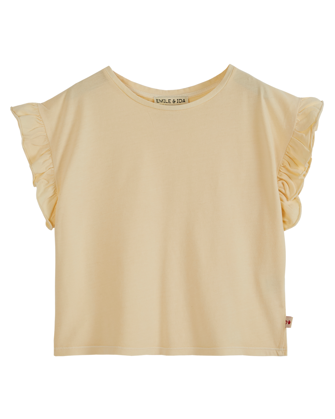 T-shirt fille - Coton et teinture bio primevere