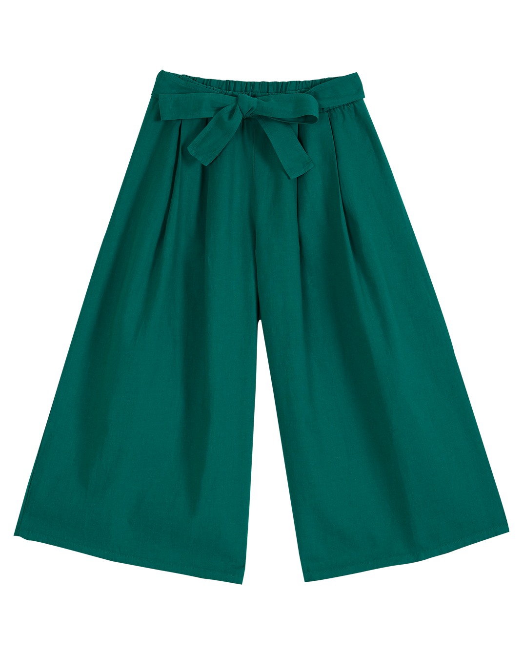 Pantalon - noué lin et coton haricot