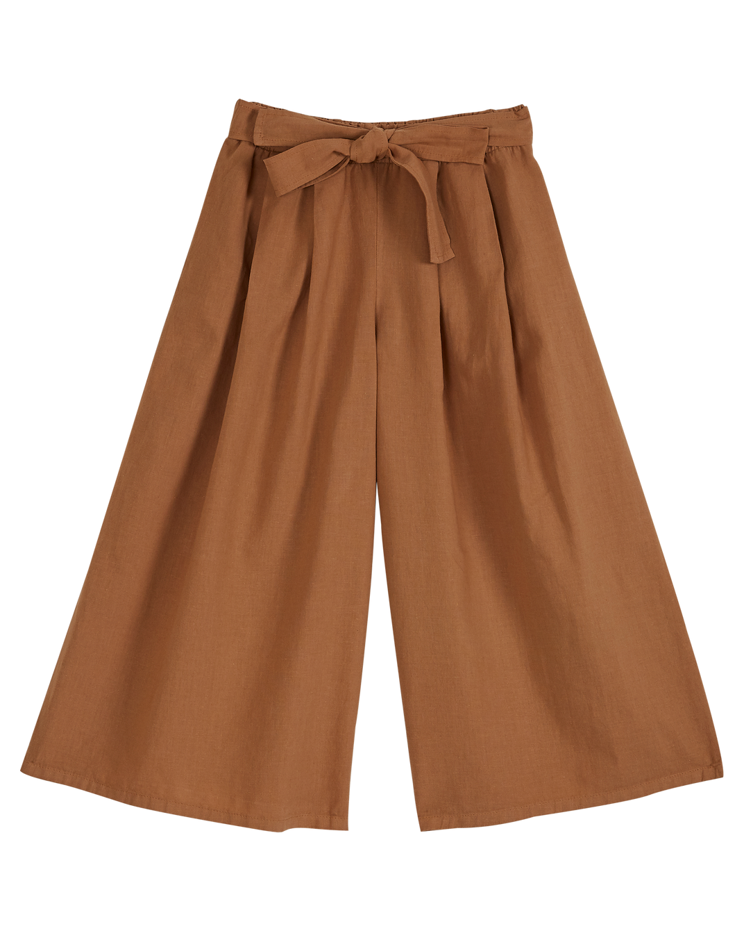 Honey linen and cotton knotted pants