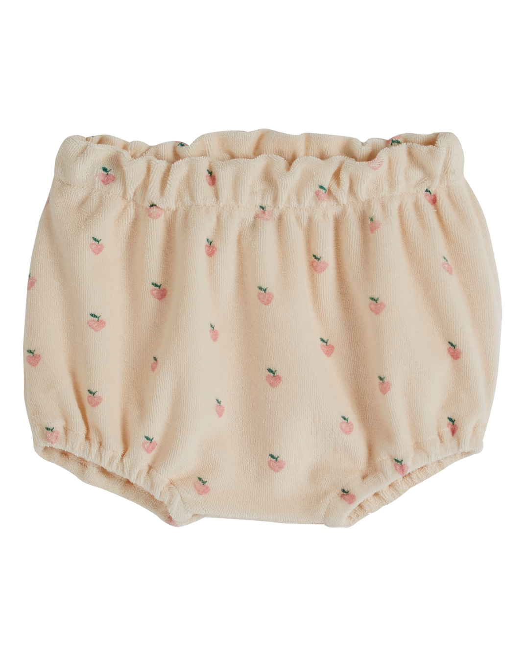 Baby terry bloomers with little pink heart