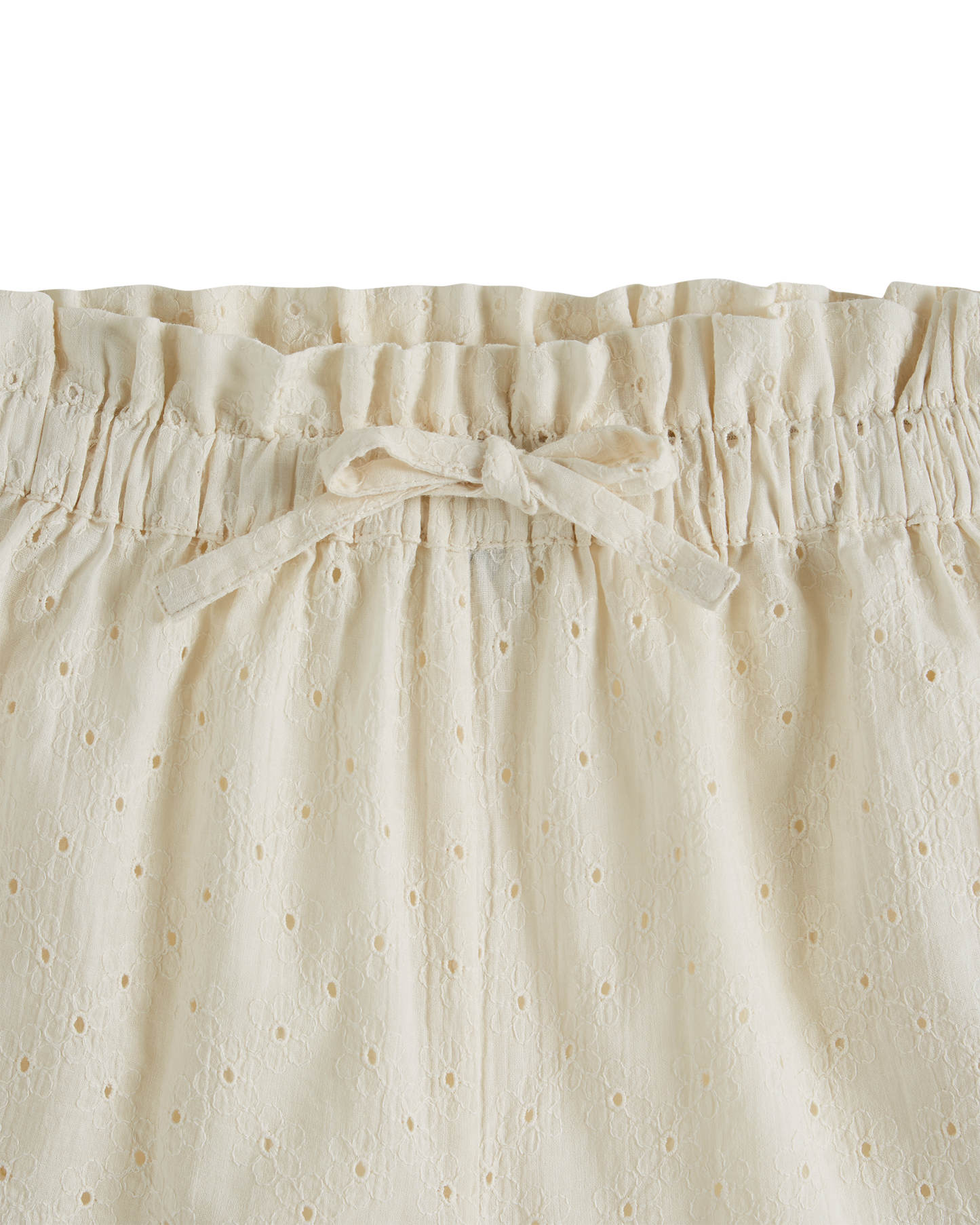 Short broderie anglaise fille chantilly