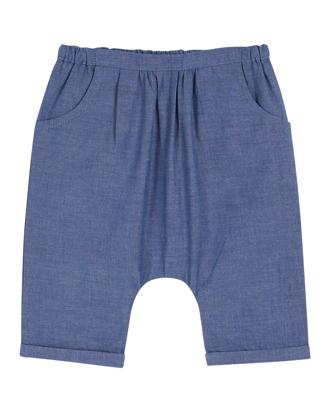 Baby chambray harem pants