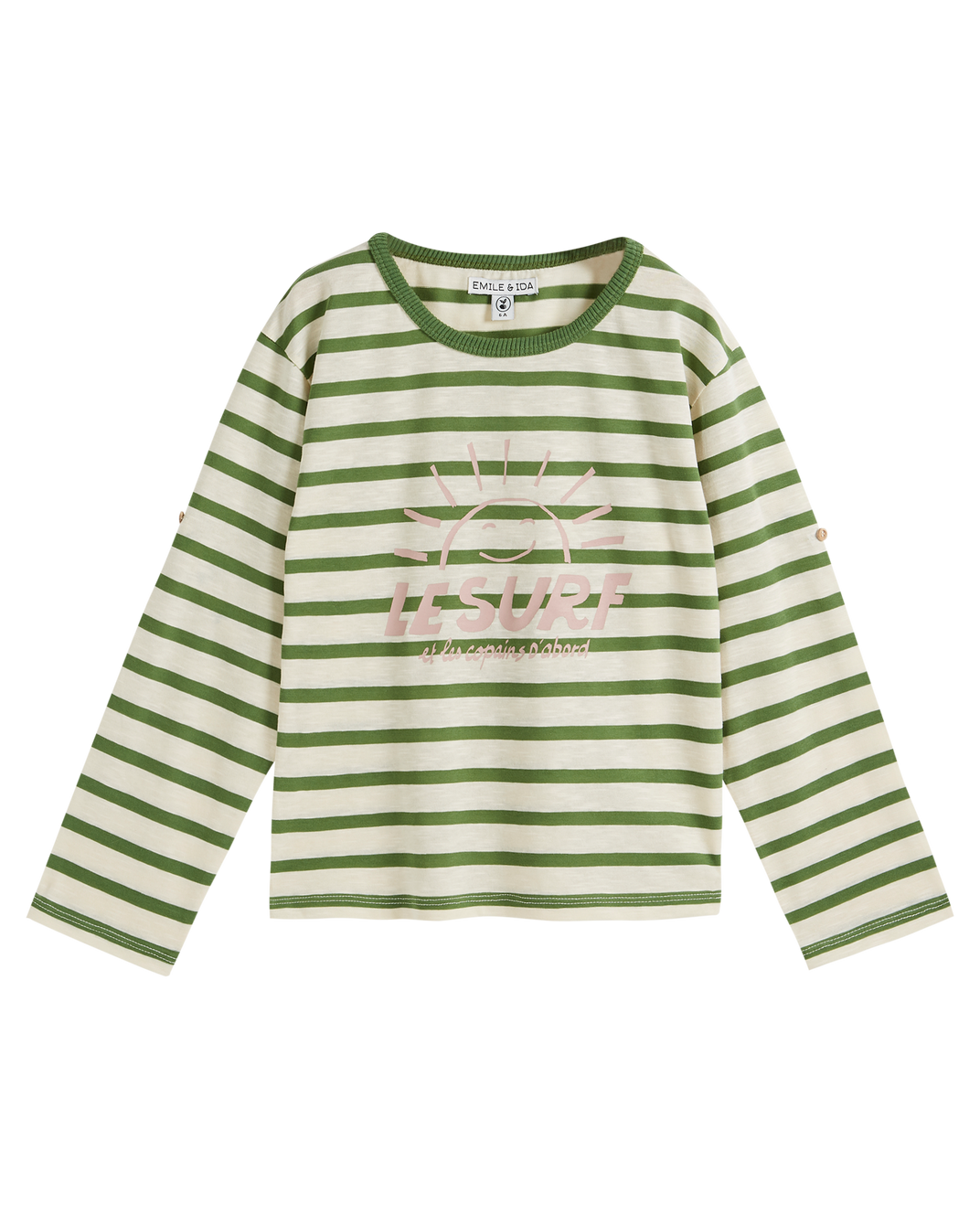 Marinière coton bio rayure pickle surf