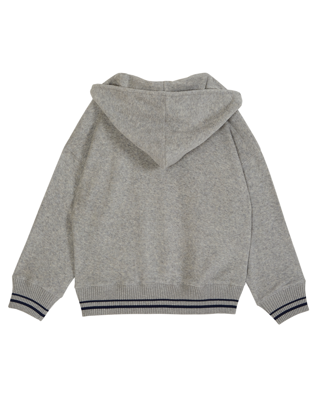 Sweat capuche éponge gris chiné