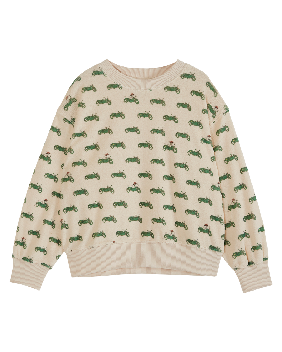 Sweat éponge side car vert