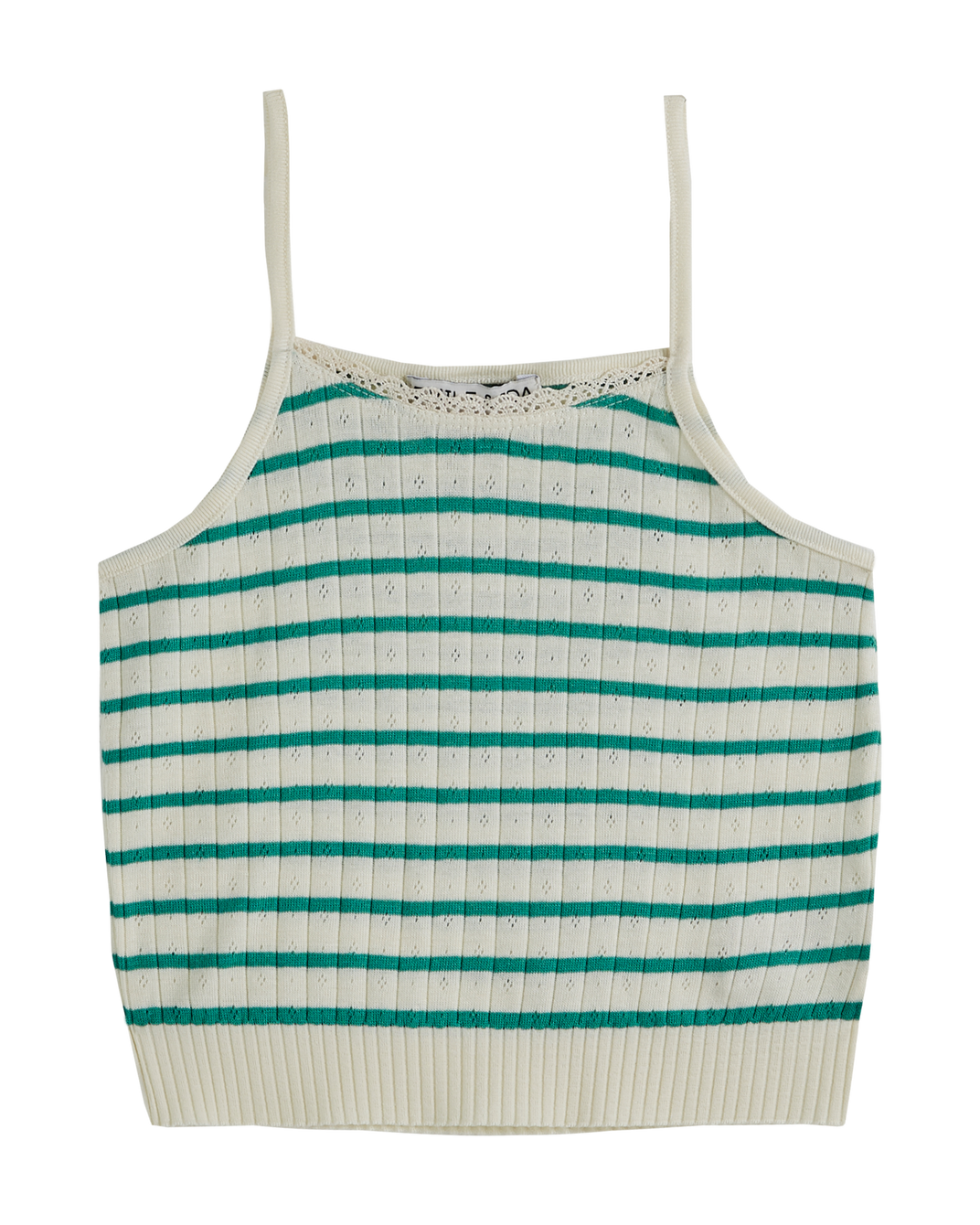 Débardeur - fille modal rayures haricot