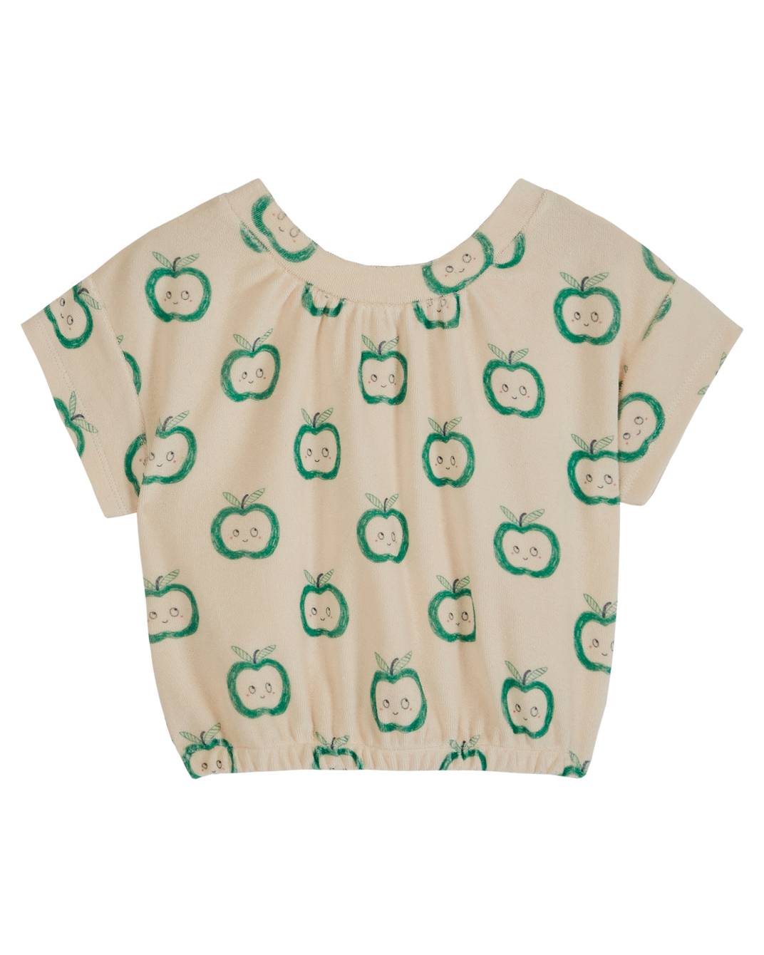 T-shirt éponge imprimé pomme