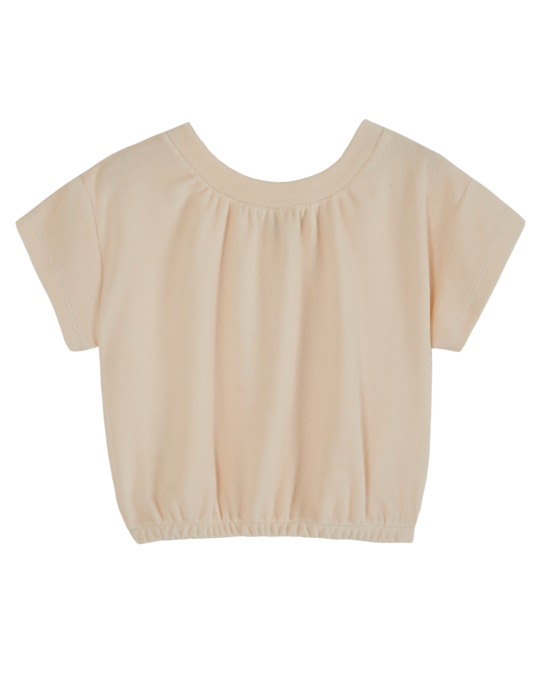 T-shirt - Éponge uni crème