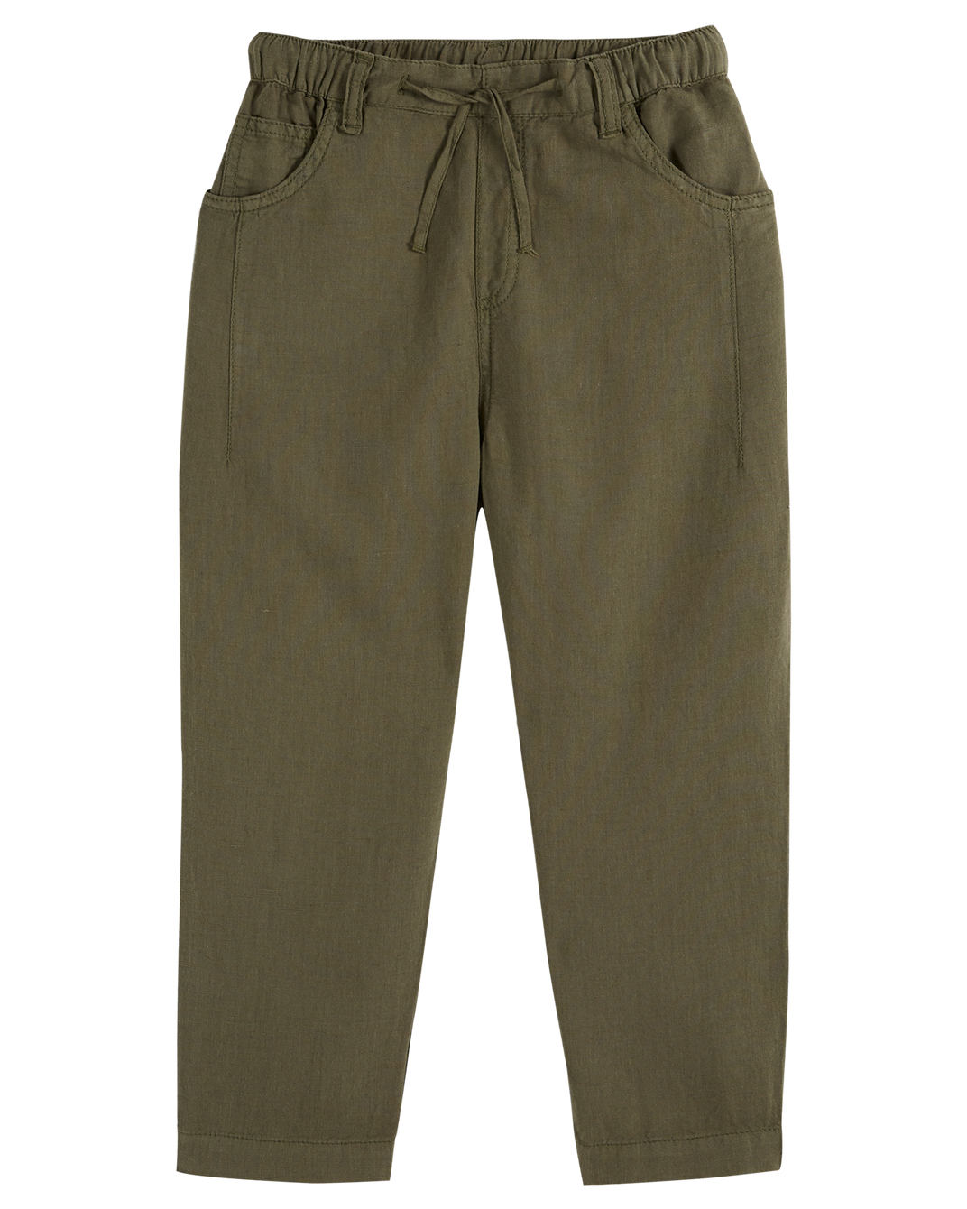Pantalon lin coton salicorne