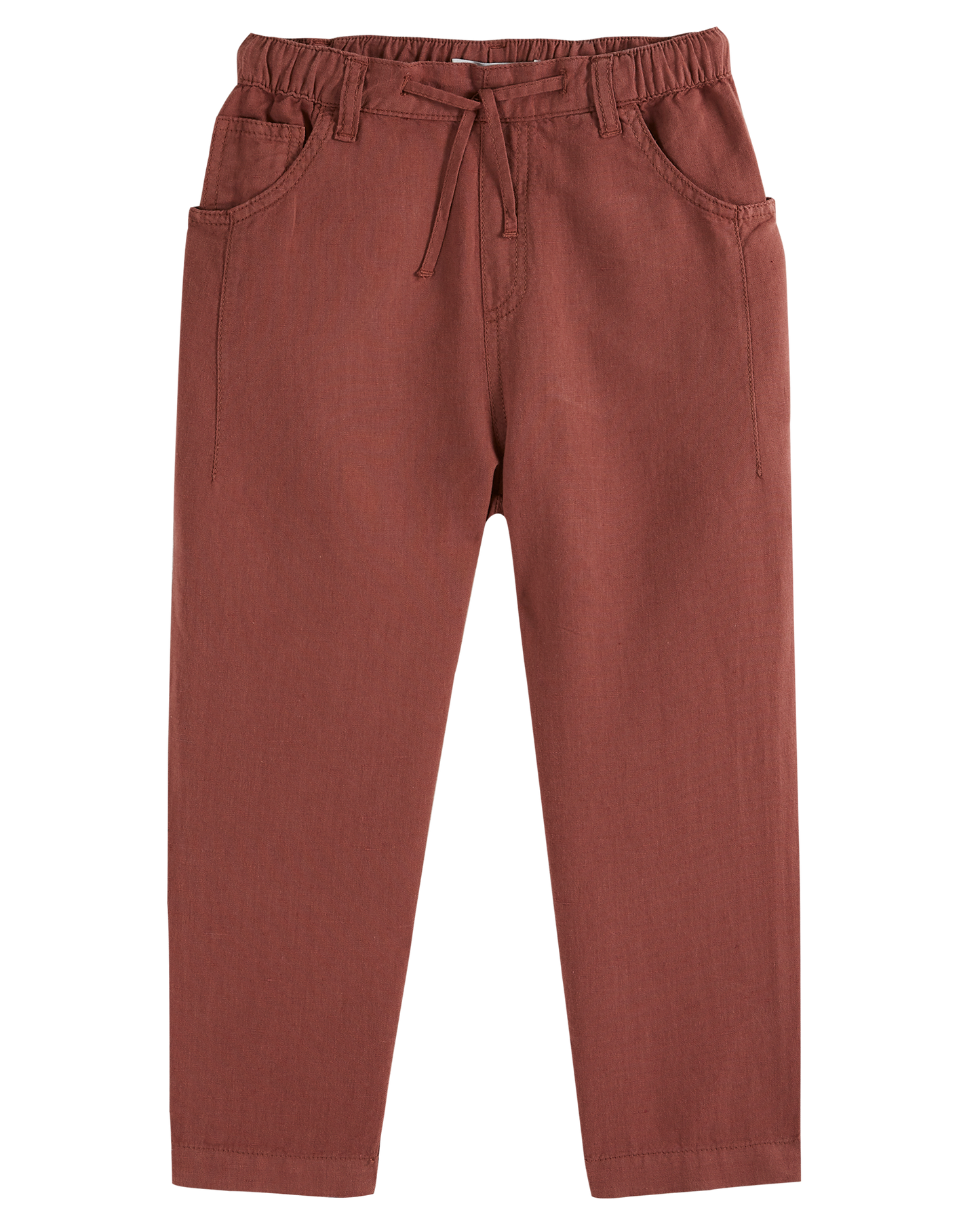 Pantalon lin coton terre