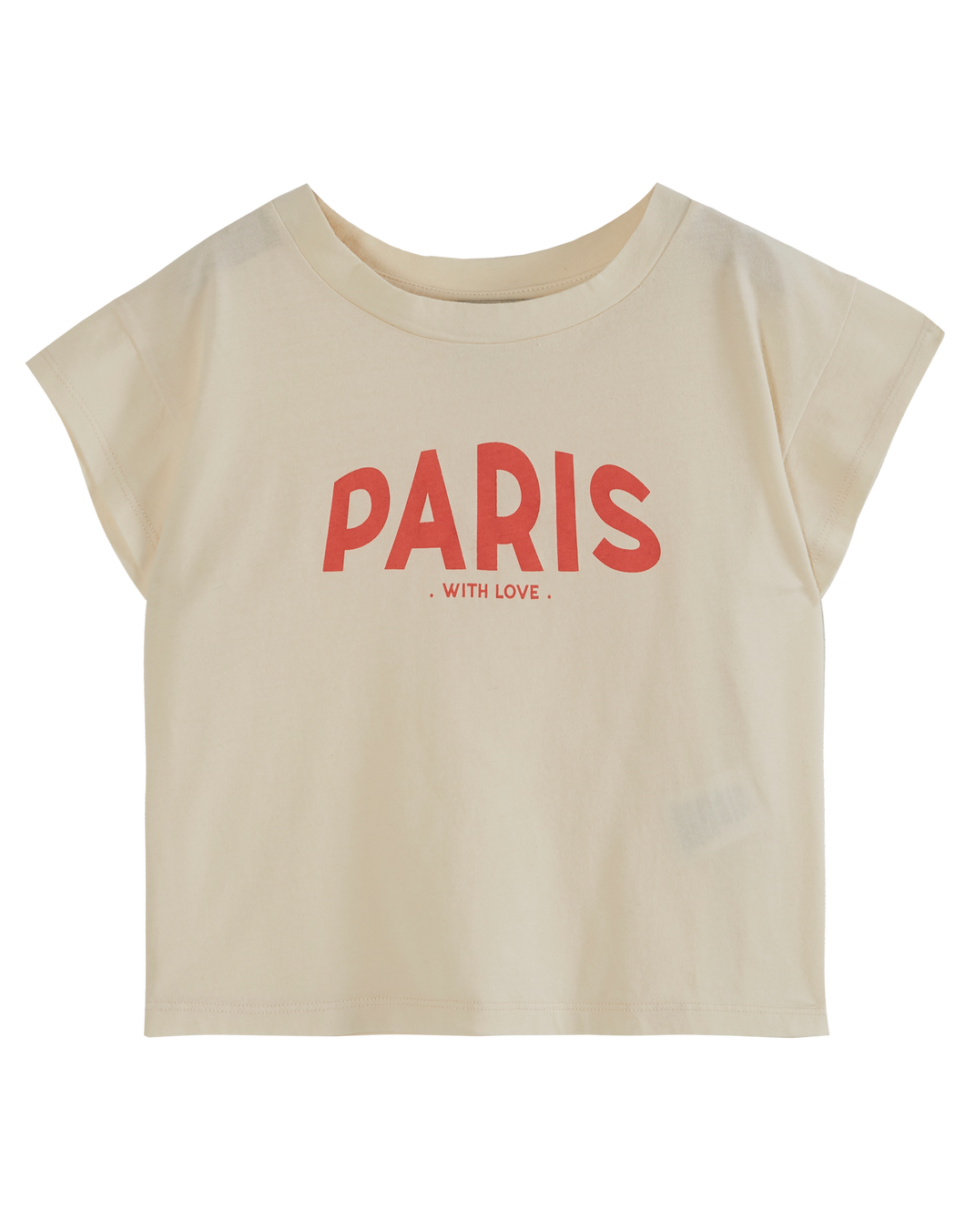 T-shirt paris coton bio enfant écru