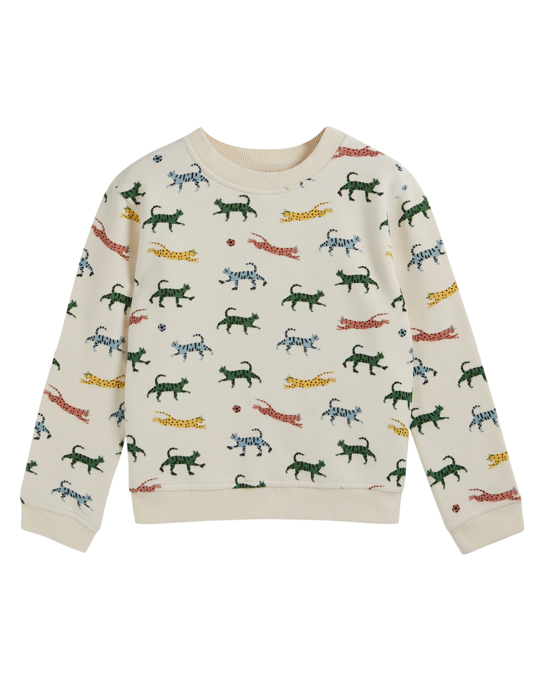 Sweat coton bio chats écru