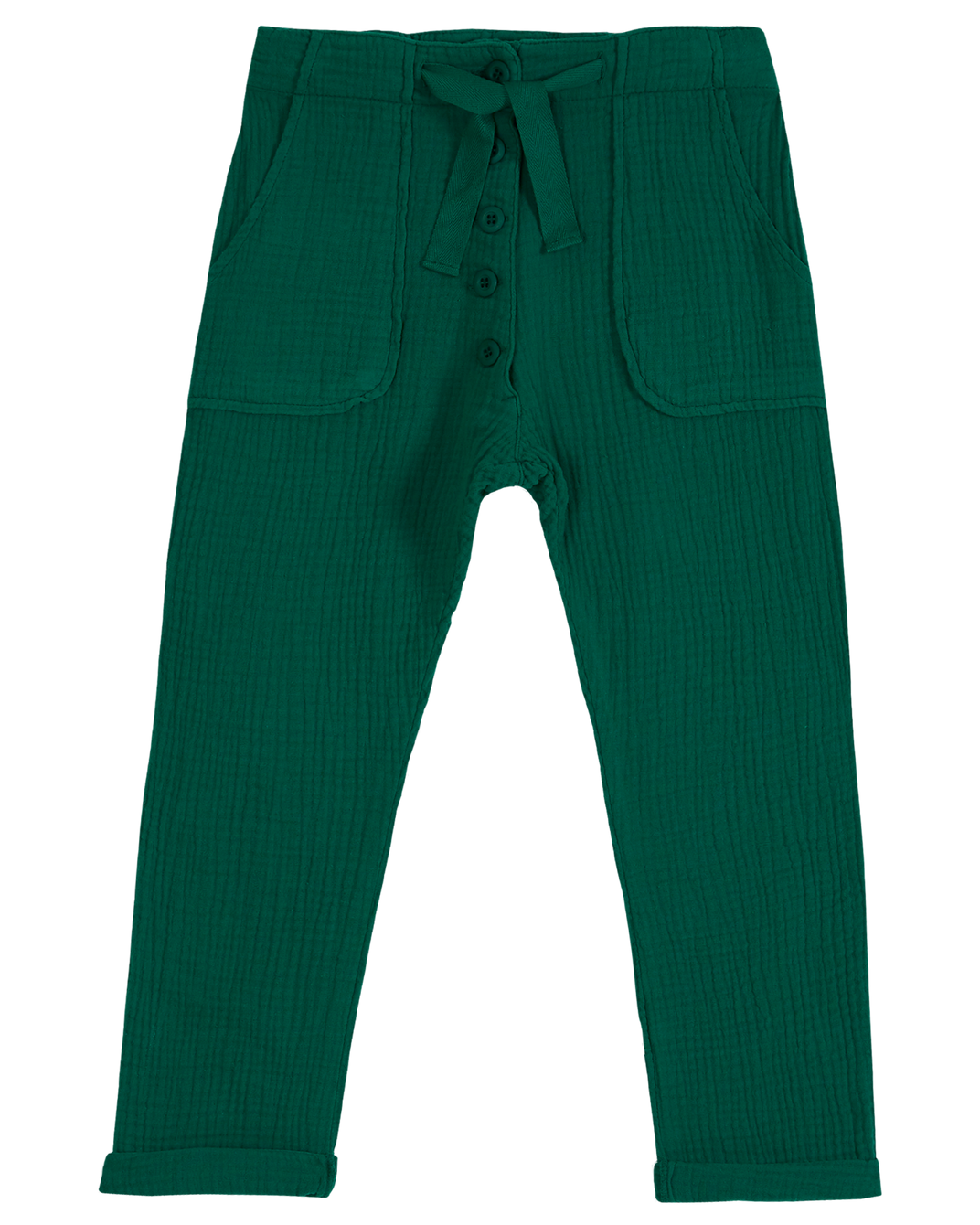 Pantalon - Gaze de coton haricot