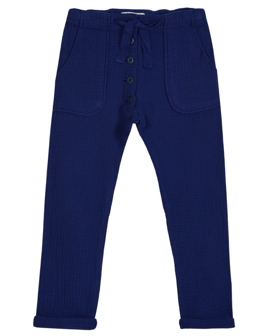 emile et ida Pantalon gaze de coton minuit
