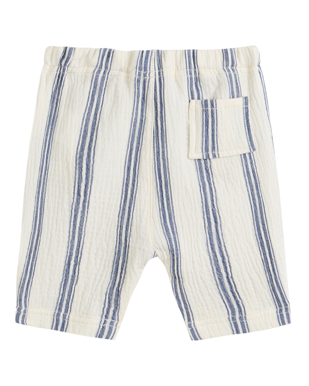 Sarouel cotton gauze stripes ecru